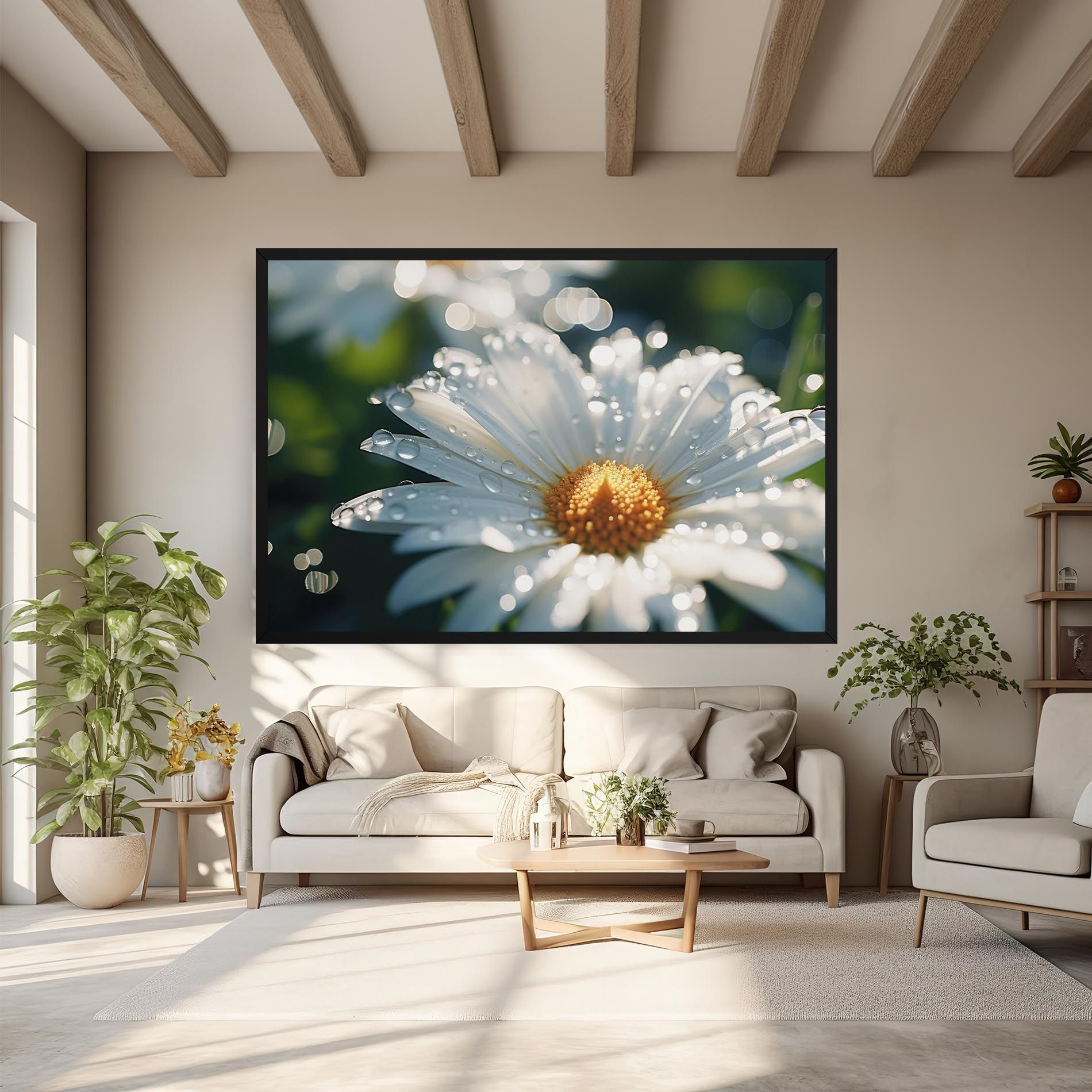 Daisy After Rain Close Up mockup 6