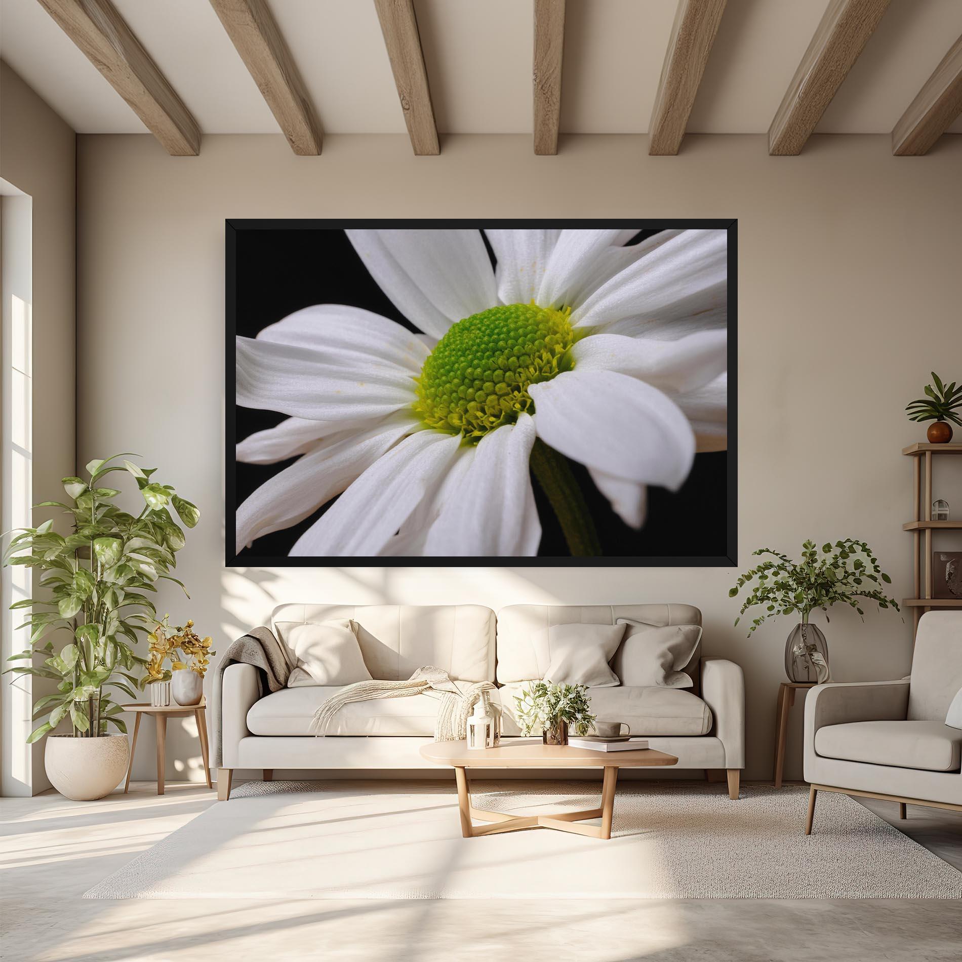 Tablou Canvas Green Middle Daisy mockup 6