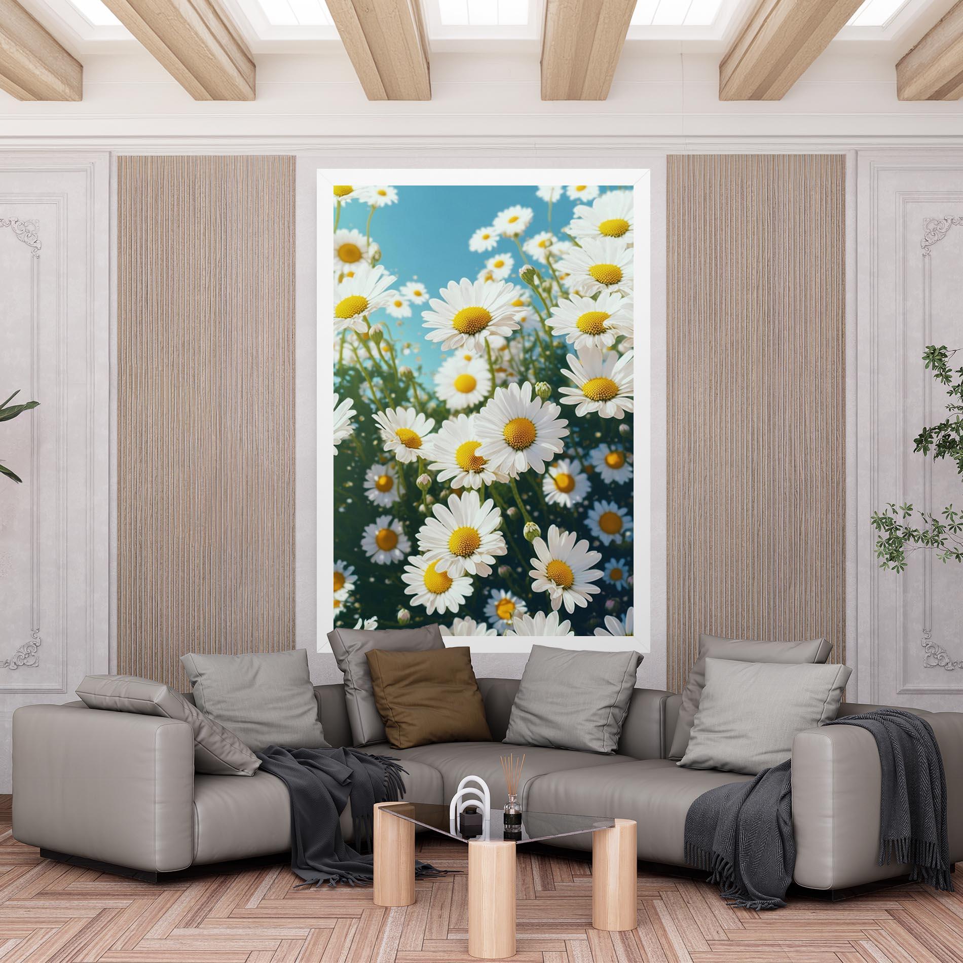 Tablou Canvas Daisy Field View mockup 6