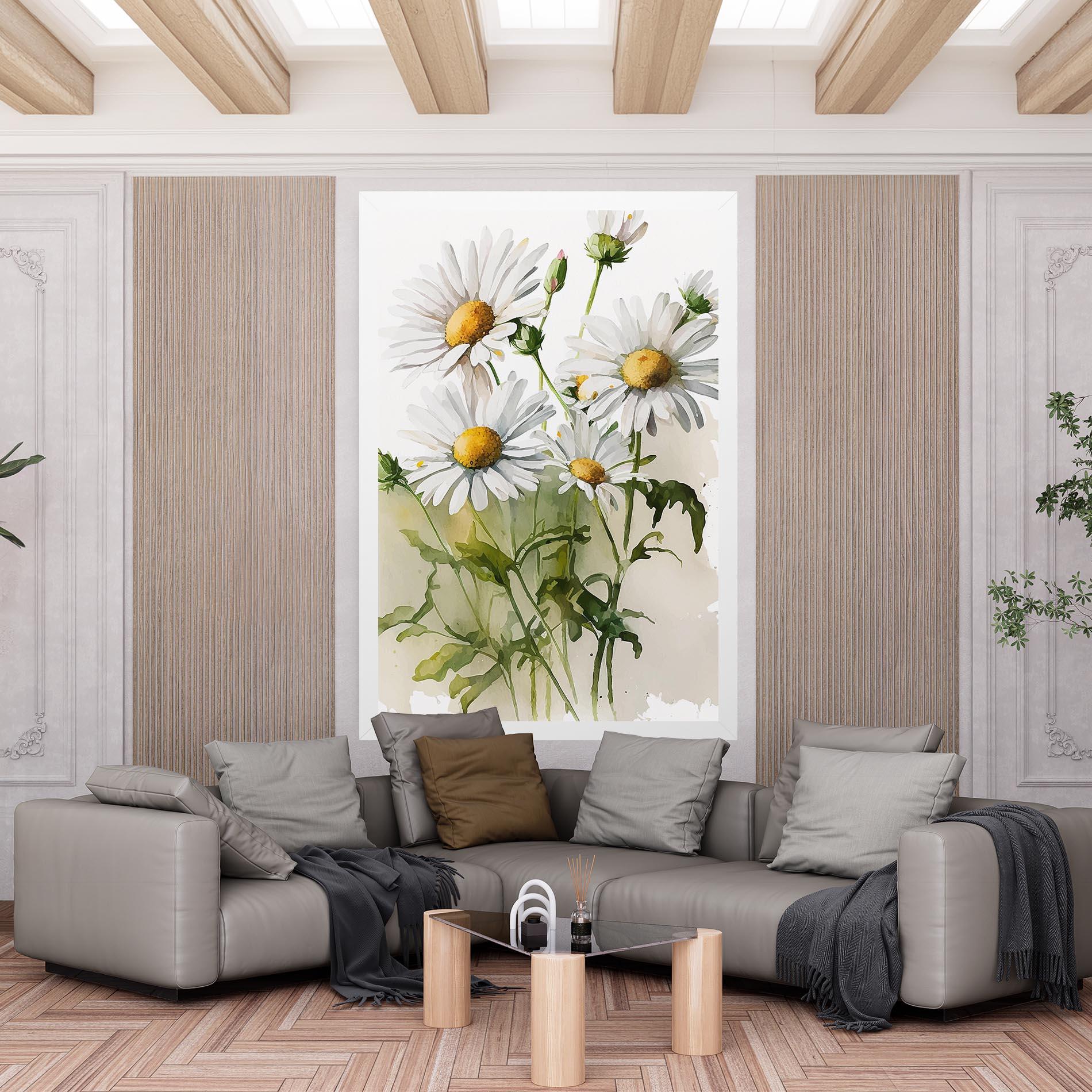 Tablou Canvas Painted Daisy mockup 6