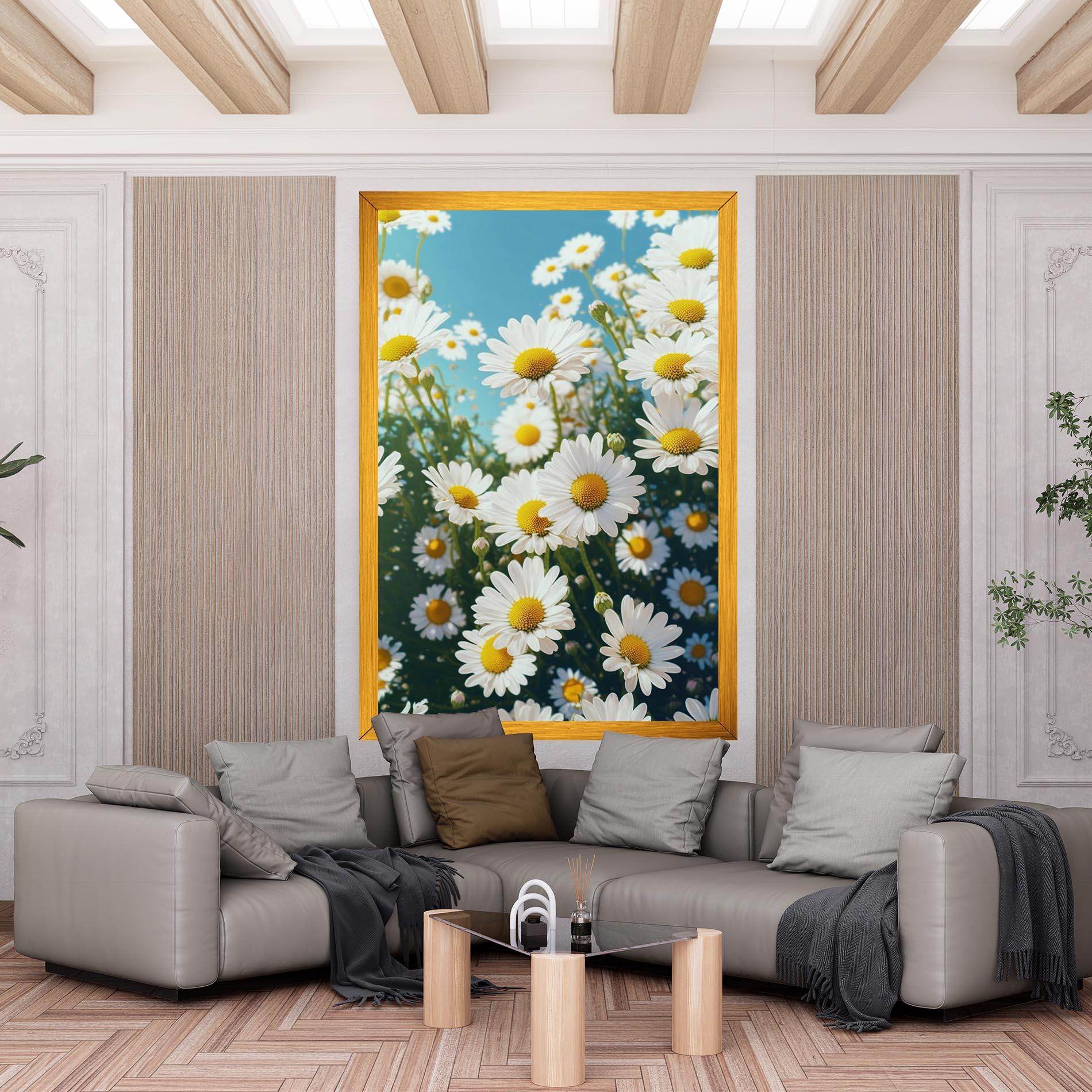 Tablou Canvas Daisy Field View mockup 6