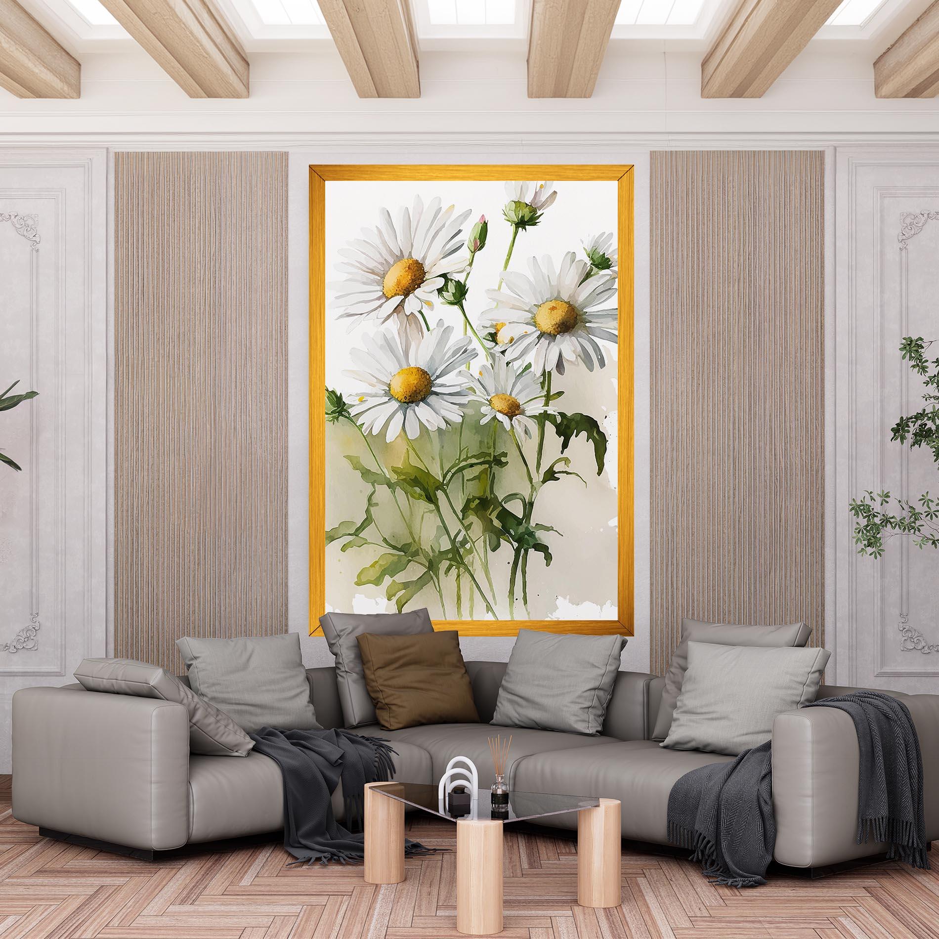 Tablou Canvas Painted Daisy mockup 6