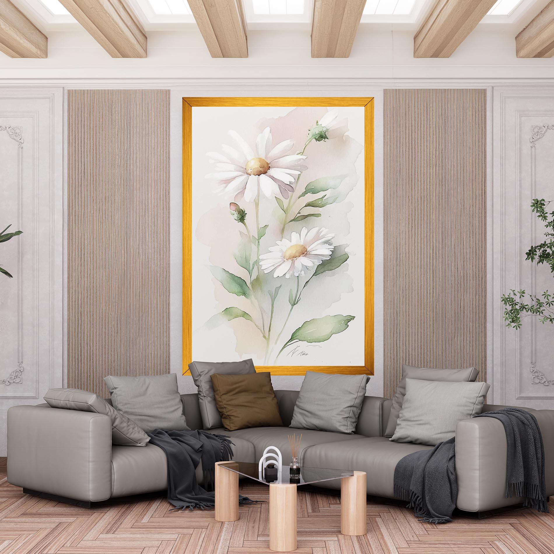 Tablou Canvas Painted Pretty Daisy mockup 6