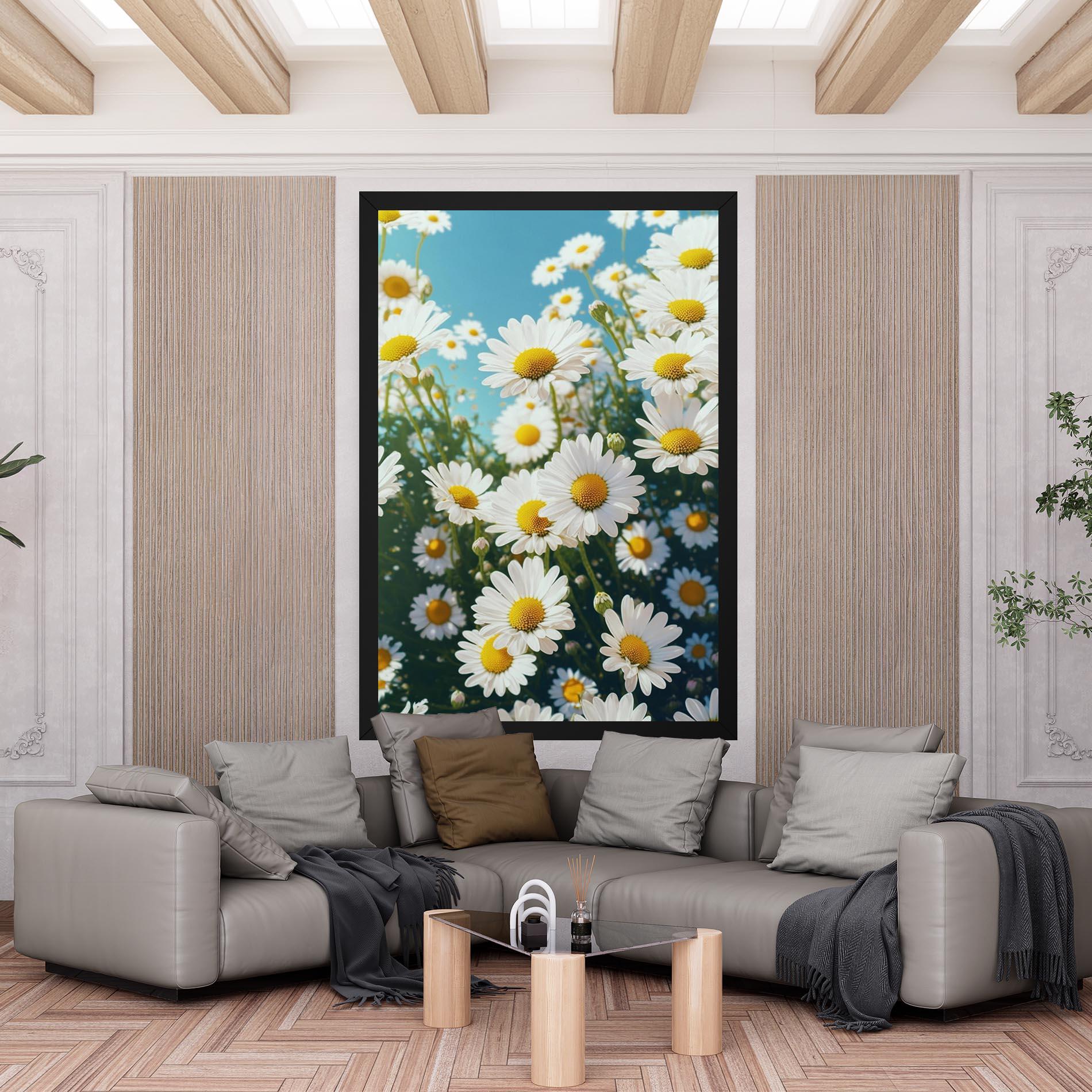 Tablou Canvas Daisy Field View mockup 6
