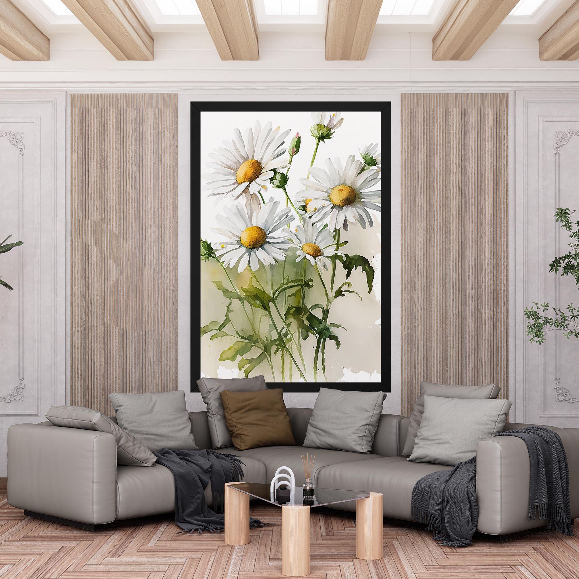Tablou Canvas Painted Daisy mockup 6