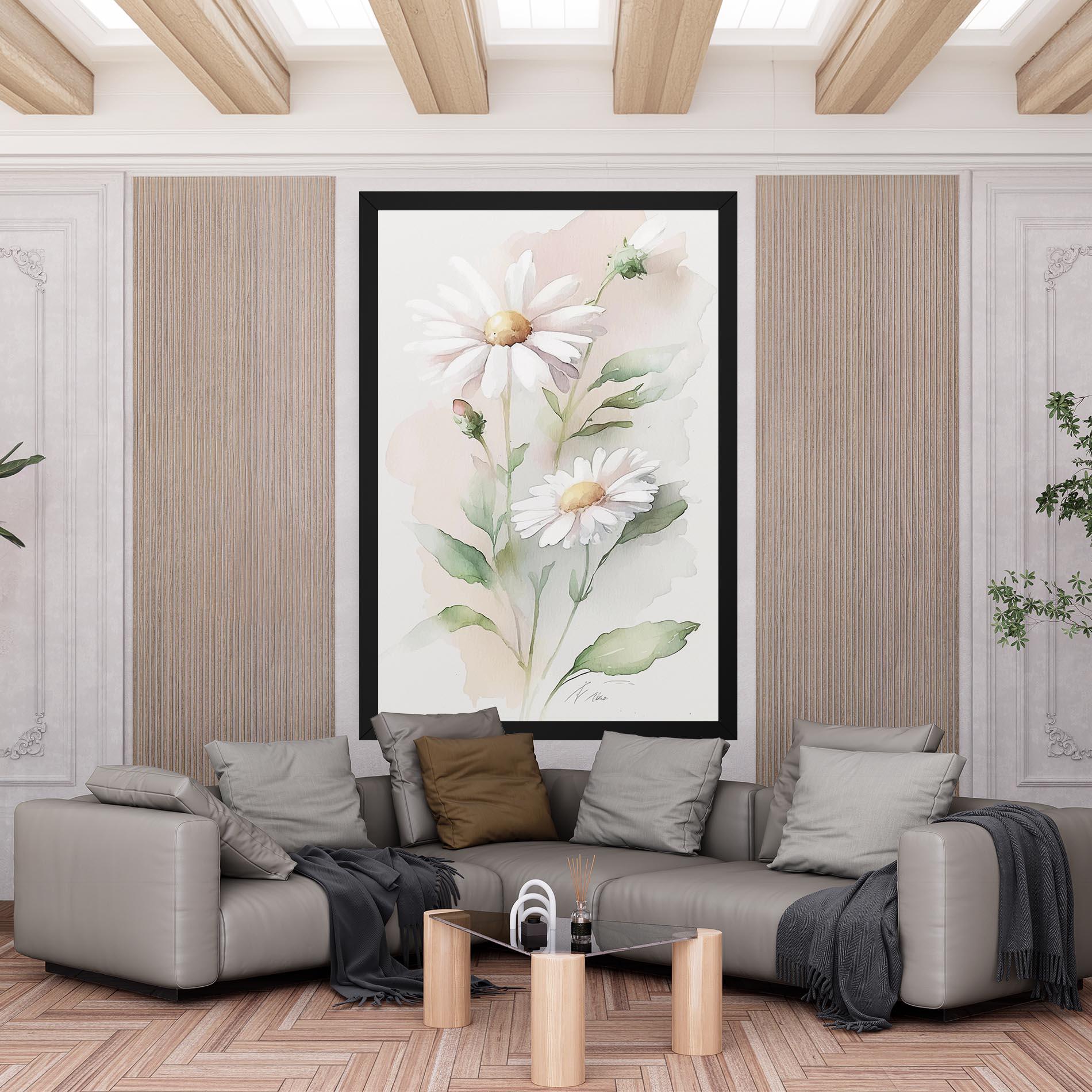 Tablou Canvas Painted Pretty Daisy mockup 6