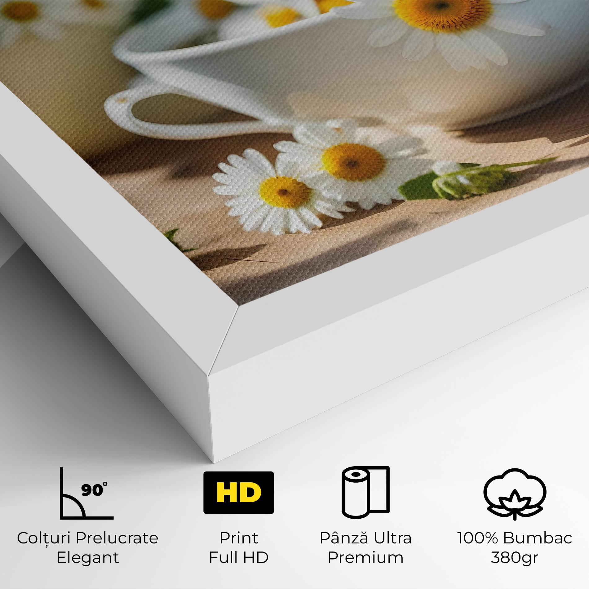 Tablou Canvas Daisies In A Cup mockup 4
