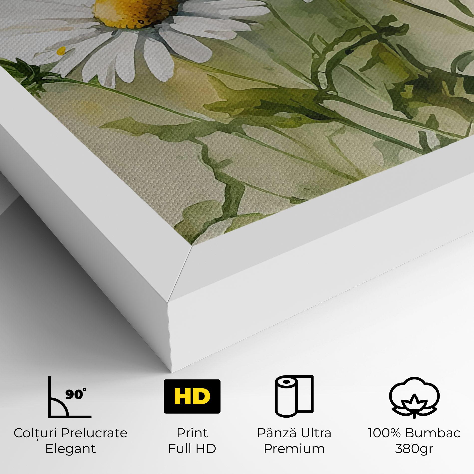 Tablou Canvas Painted Daisy mockup 4