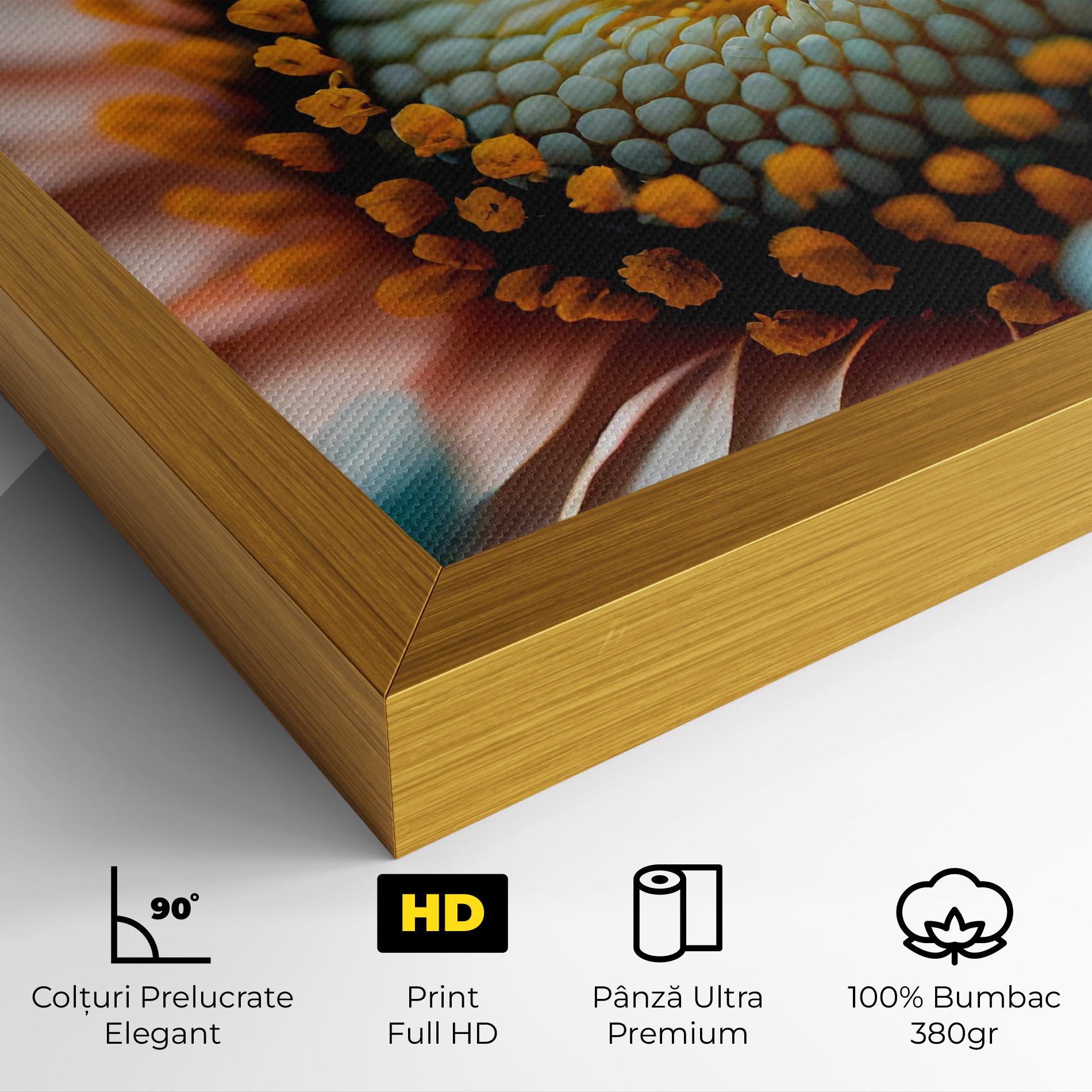 Tablou Canvas Big Blue Daisy mockup 4