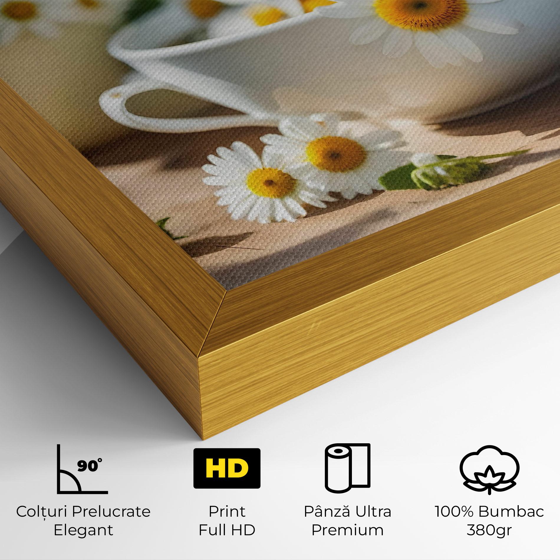 Tablou Canvas Daisies In A Cup mockup 4