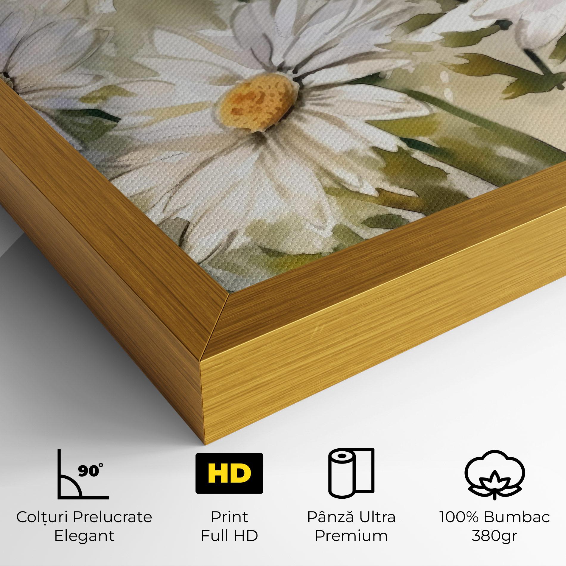 Tablou Canvas Daisy Painting mockup 4