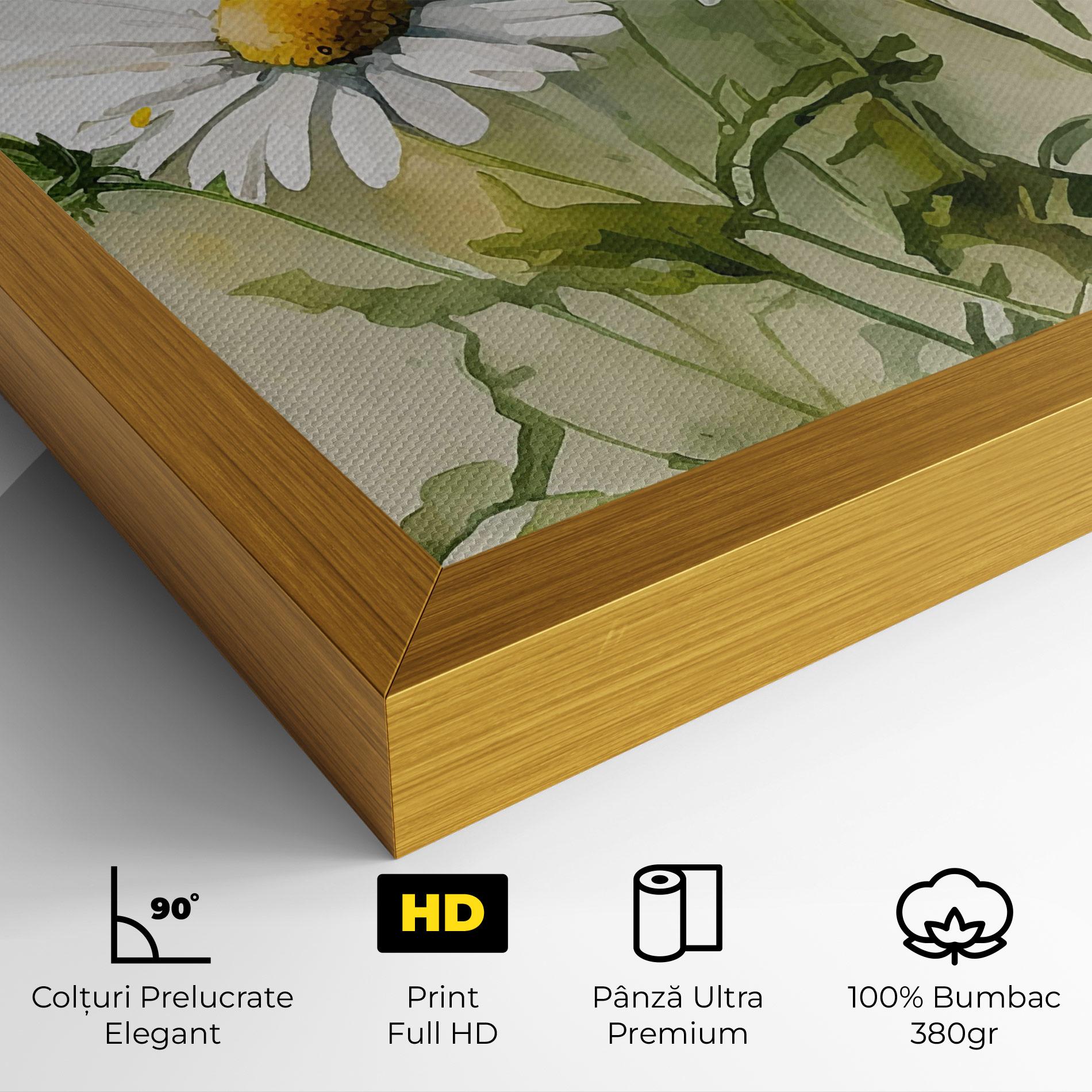 Tablou Canvas Painted Daisy mockup 4