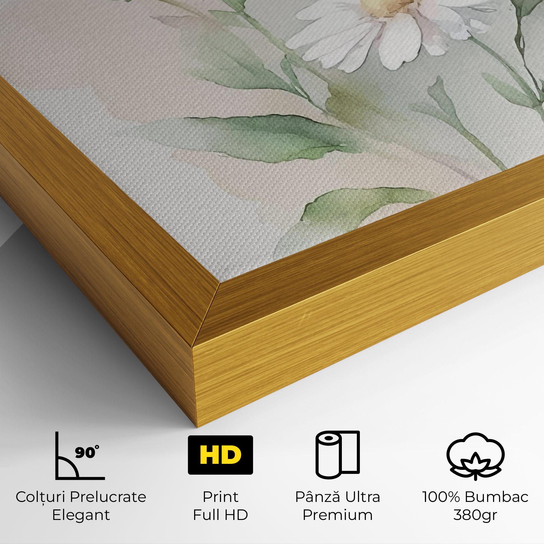 Tablou Canvas Painted Pretty Daisy mockup 4
