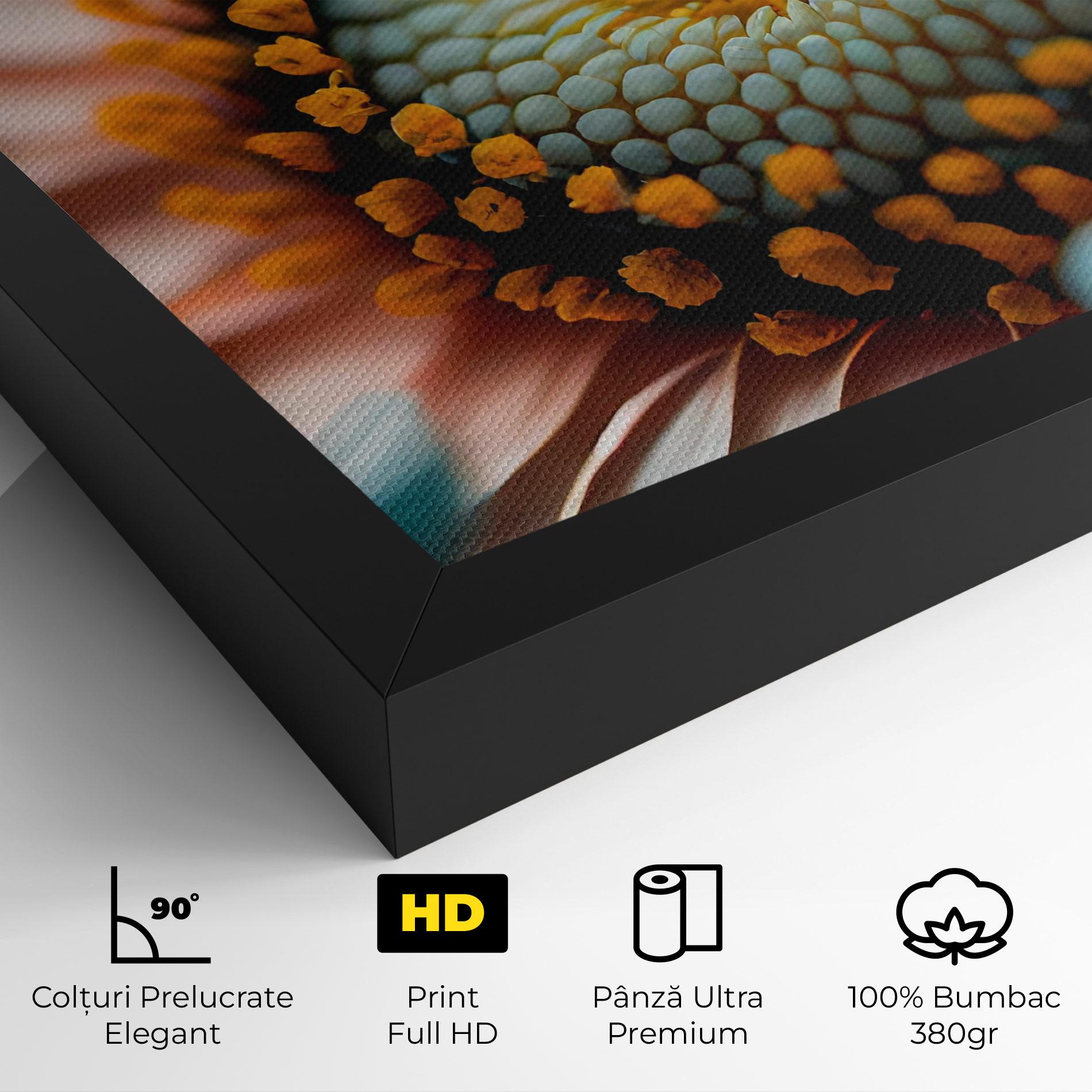 Tablou Canvas Big Blue Daisy mockup 4