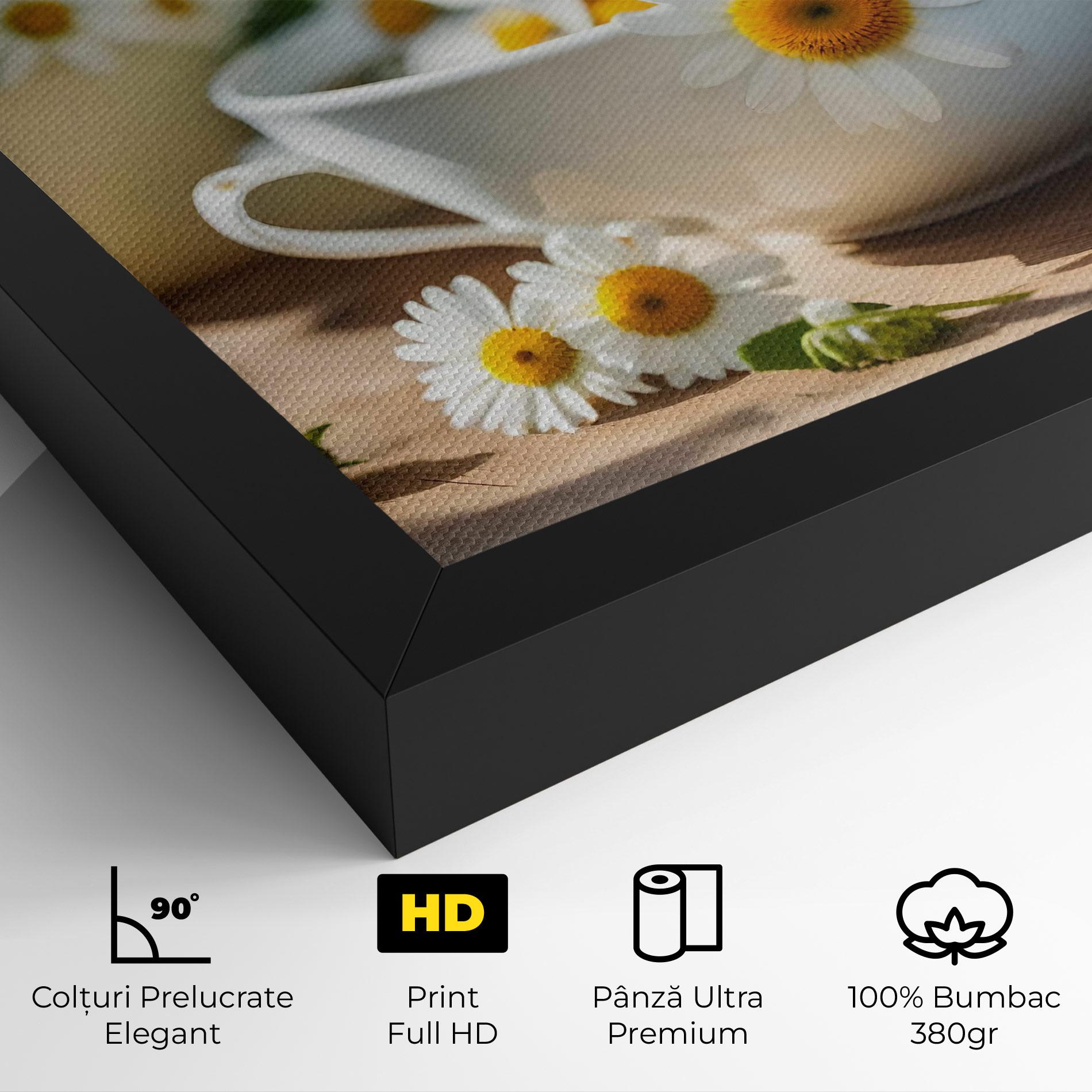 Tablou Canvas Daisies In A Cup mockup 4