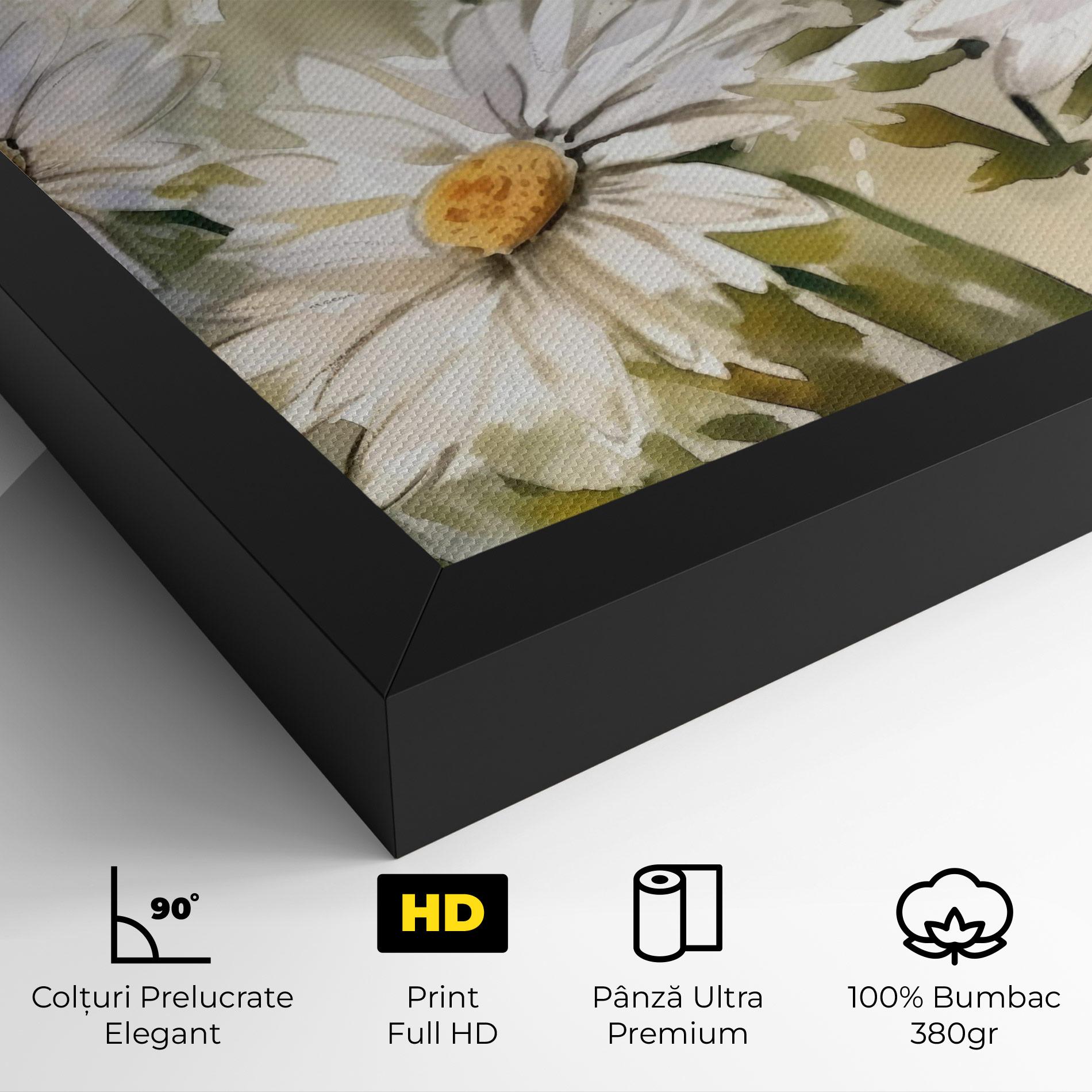 Tablou Canvas Daisy Painting mockup 4