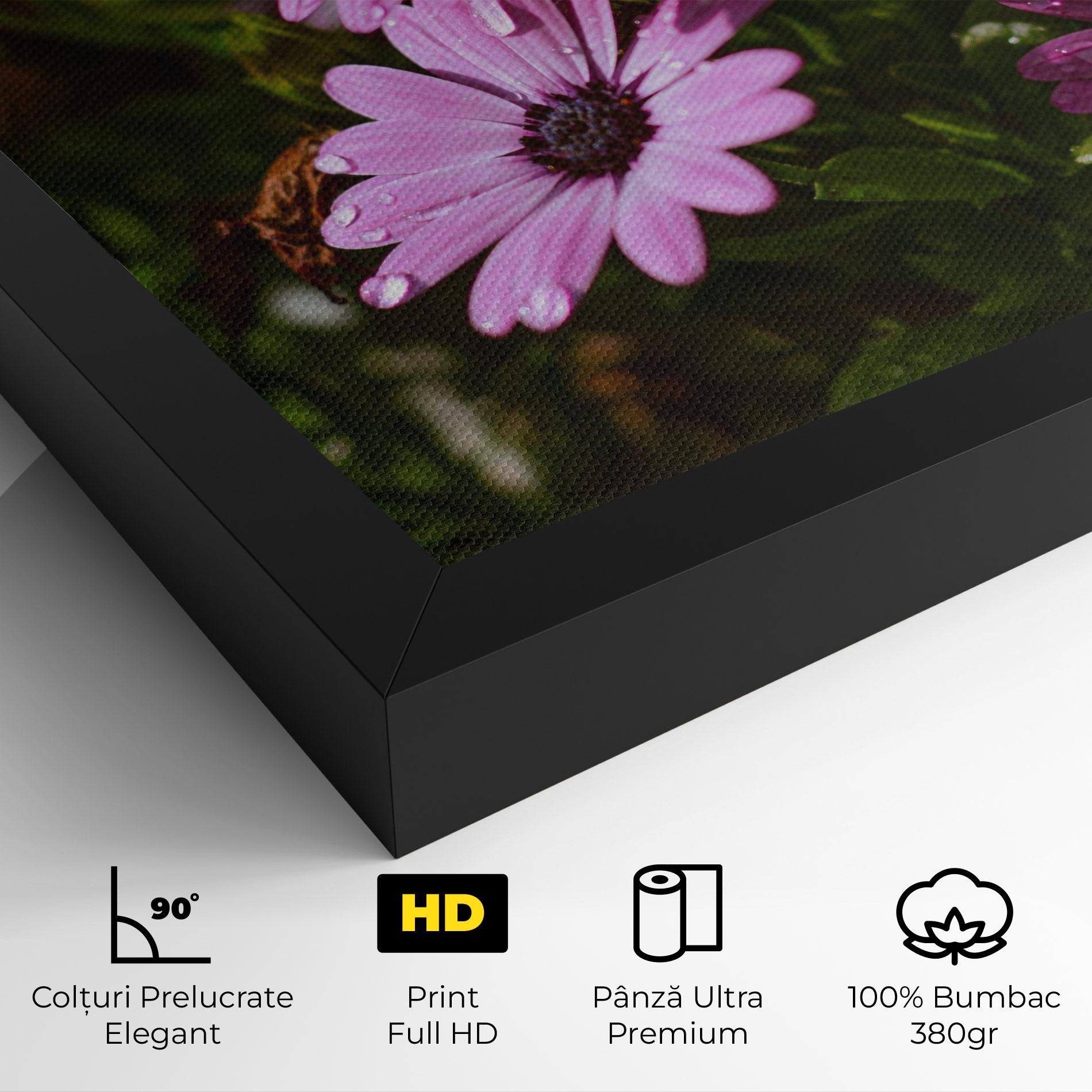 Tablou Canvas Purple Daisy mockup 4