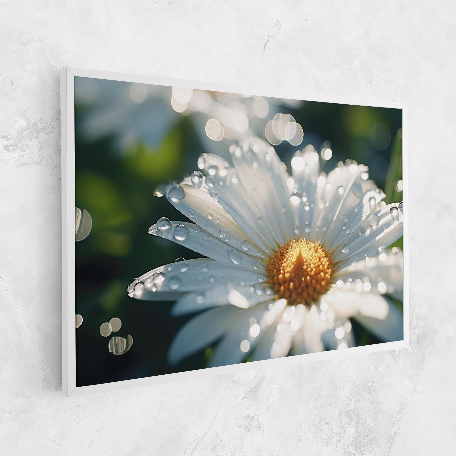 Tablou Canvas Daisy After Rain Close Up mockup 1