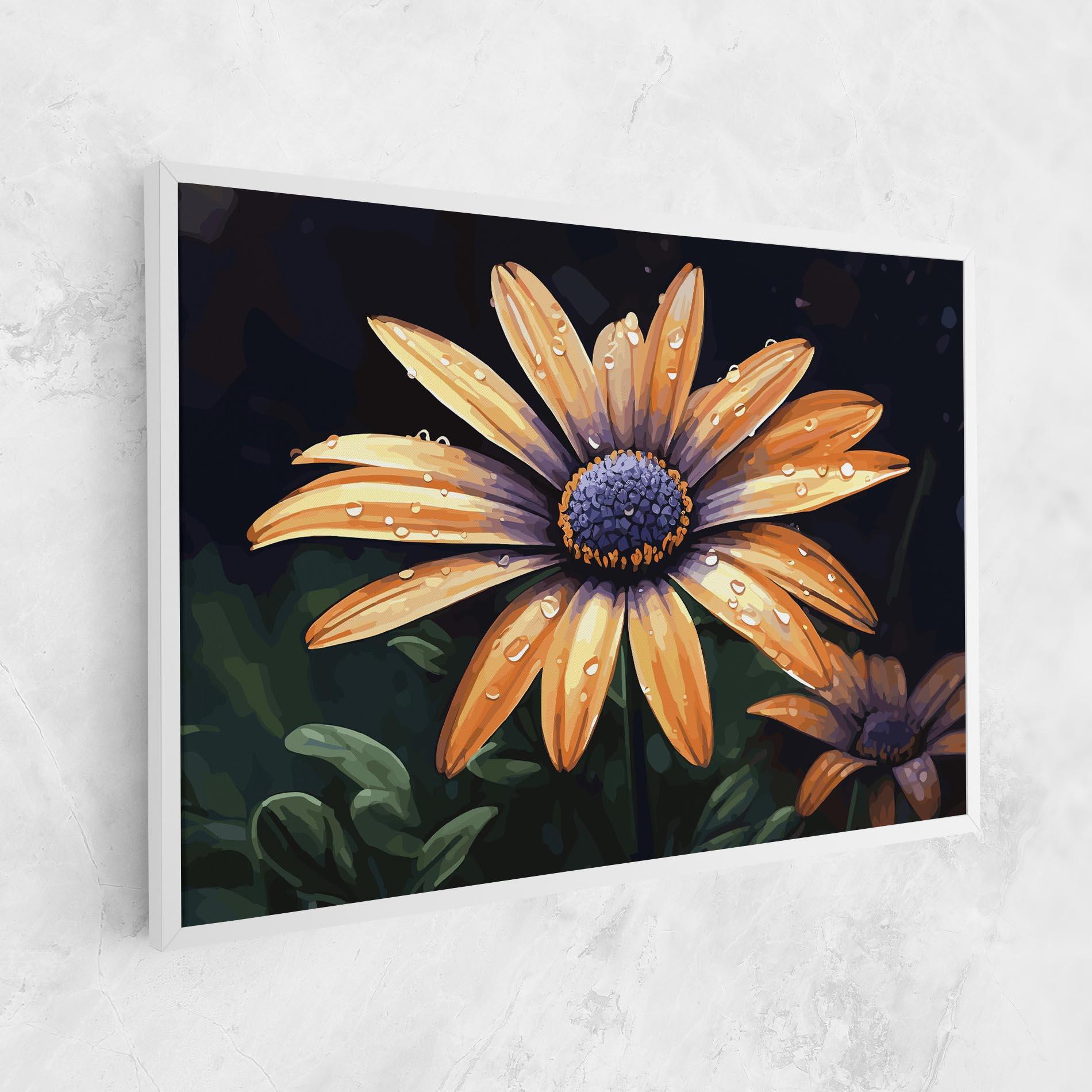 Tablou Canvas Orange Pretty Daisy mockup 1