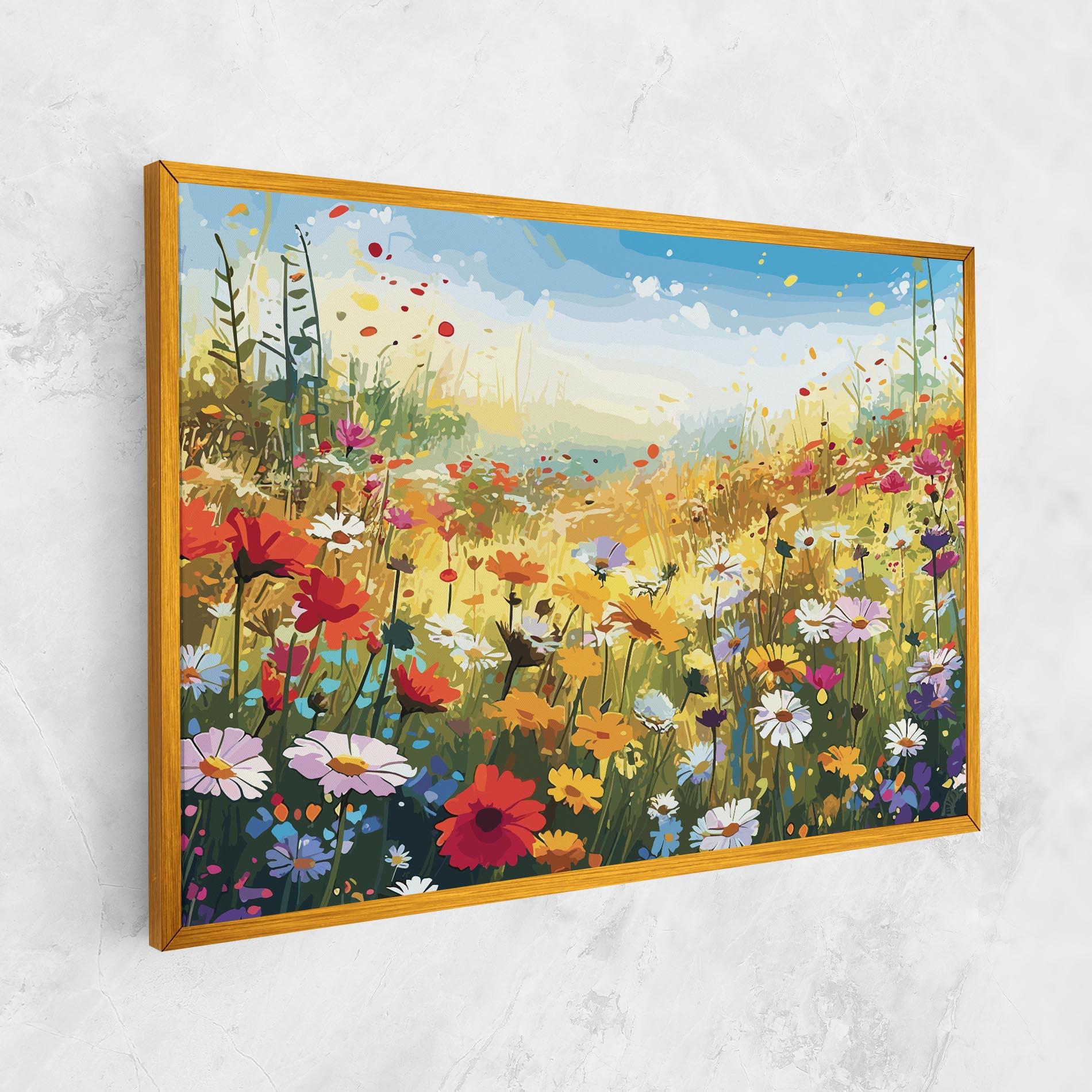 Tablou Canvas Colorful Daisy Mix mockup 1