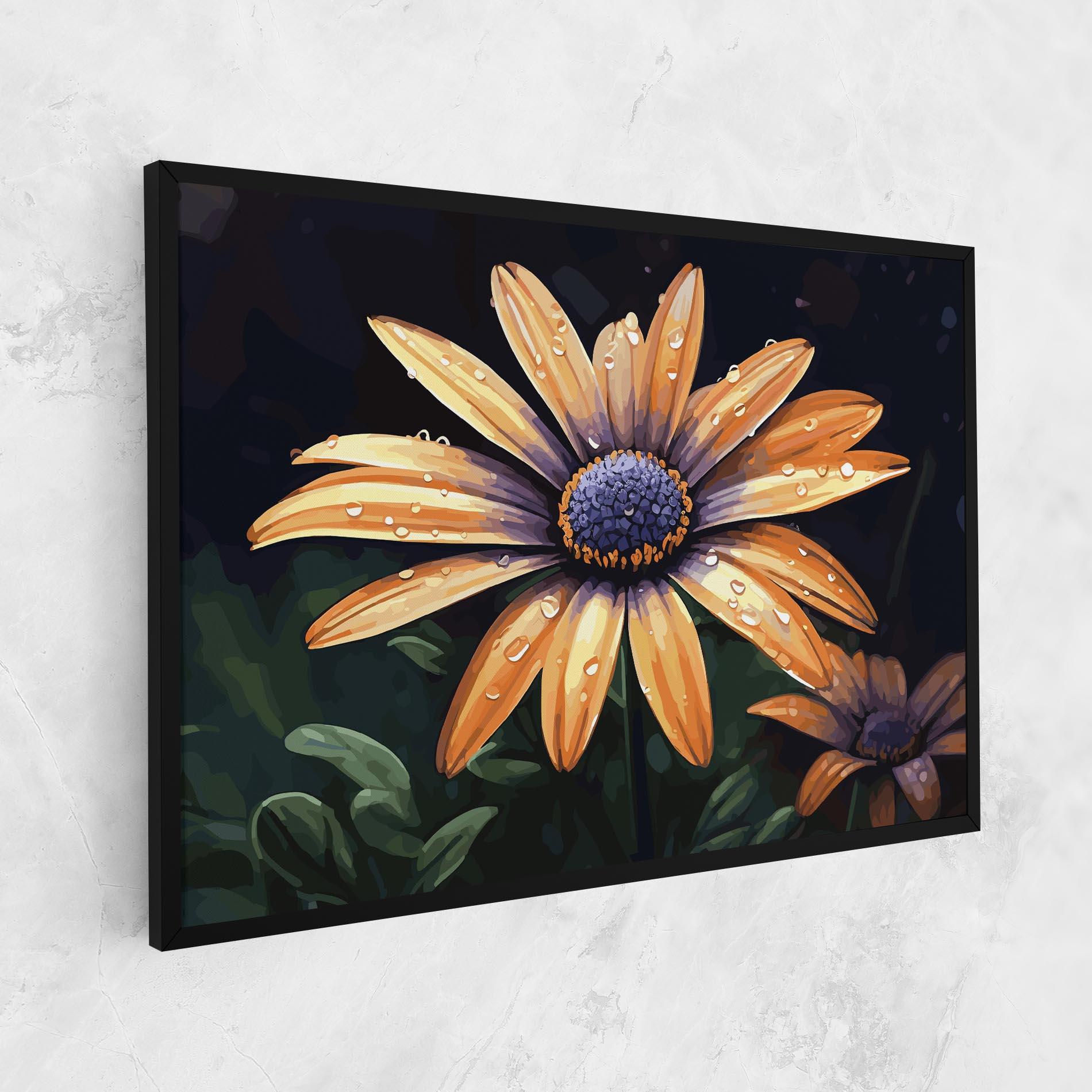 Tablou Canvas Orange Pretty Daisy mockup 1