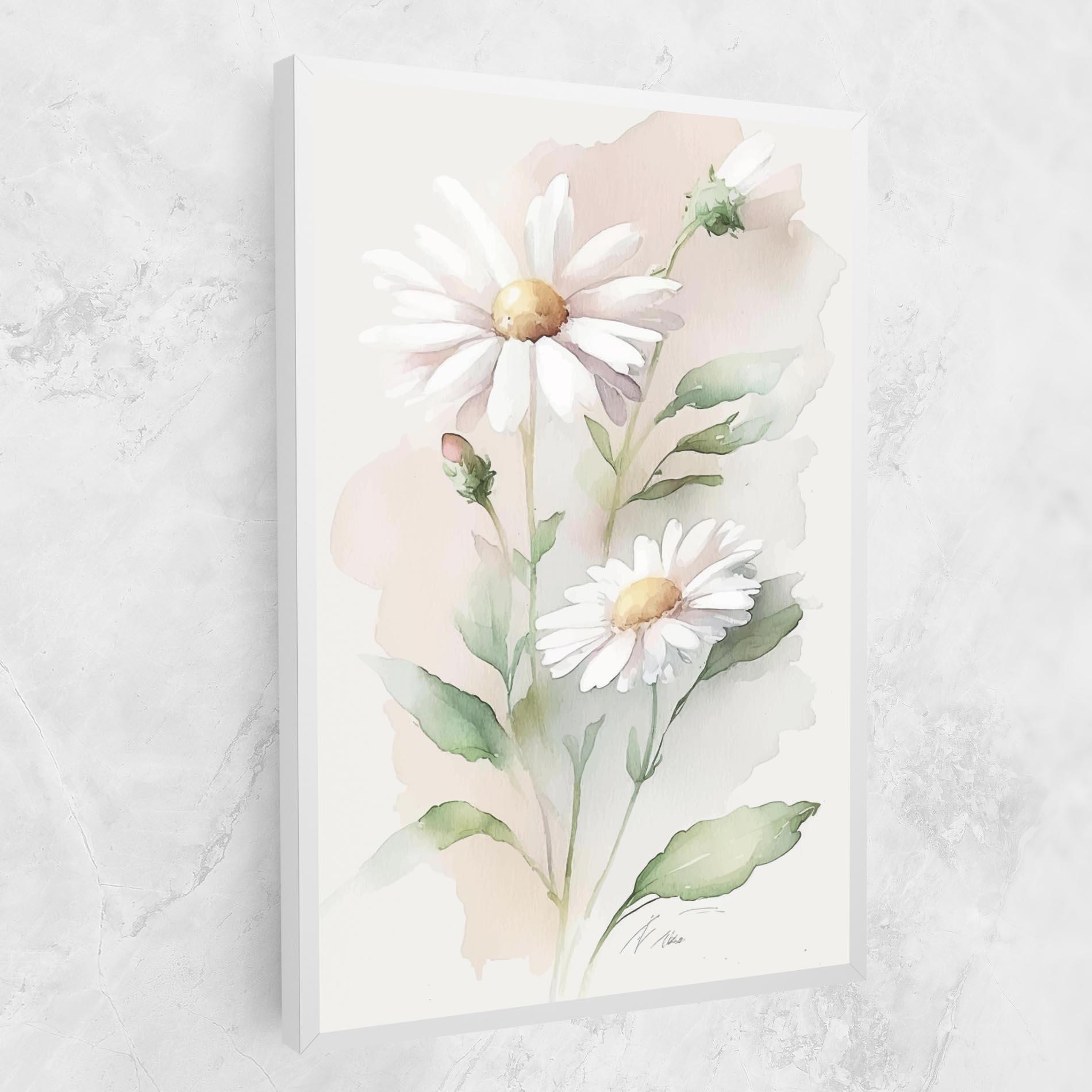 Tablou Canvas Painted Pretty Daisy mockup 1