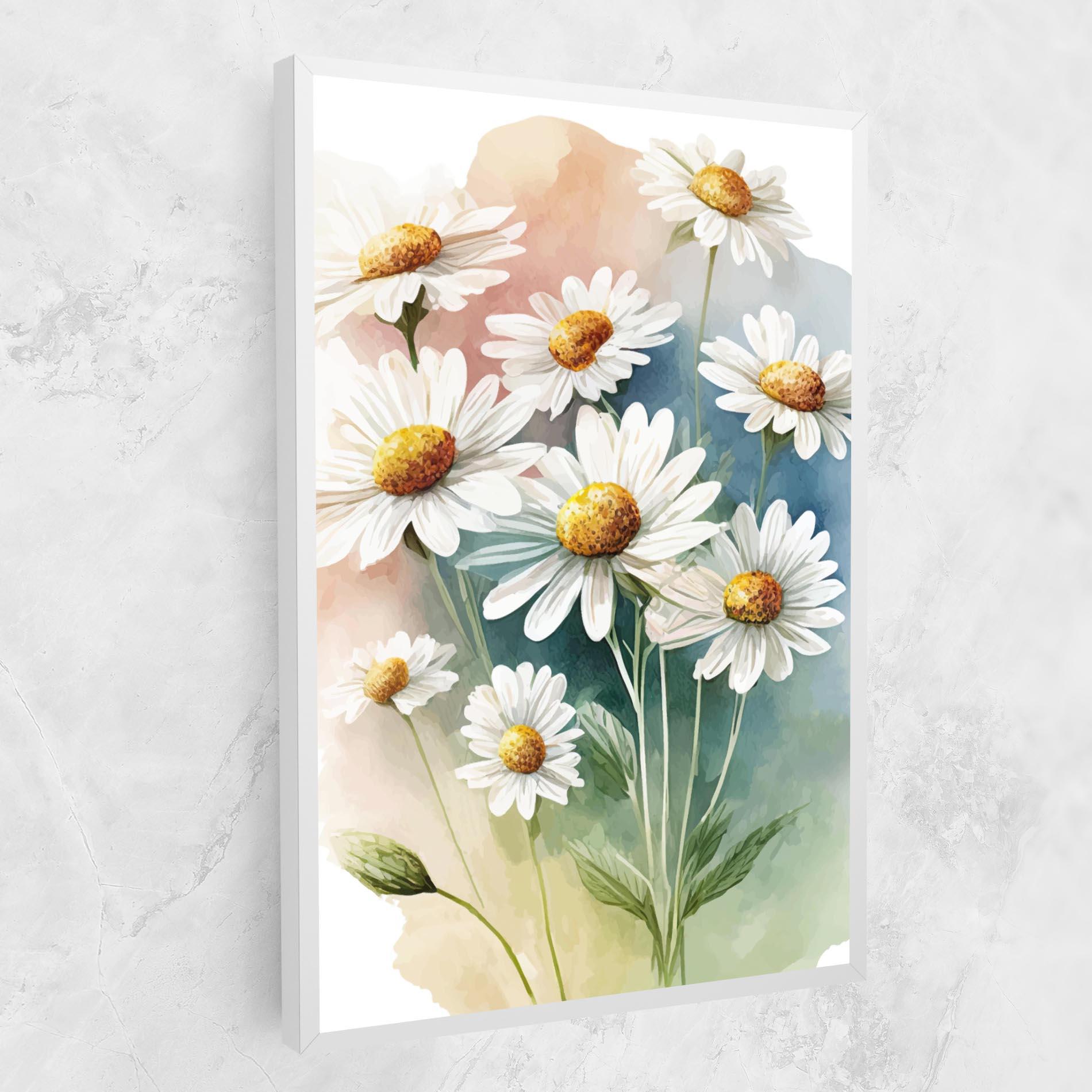 Tablou Canvas White Daisy Art mockup 1