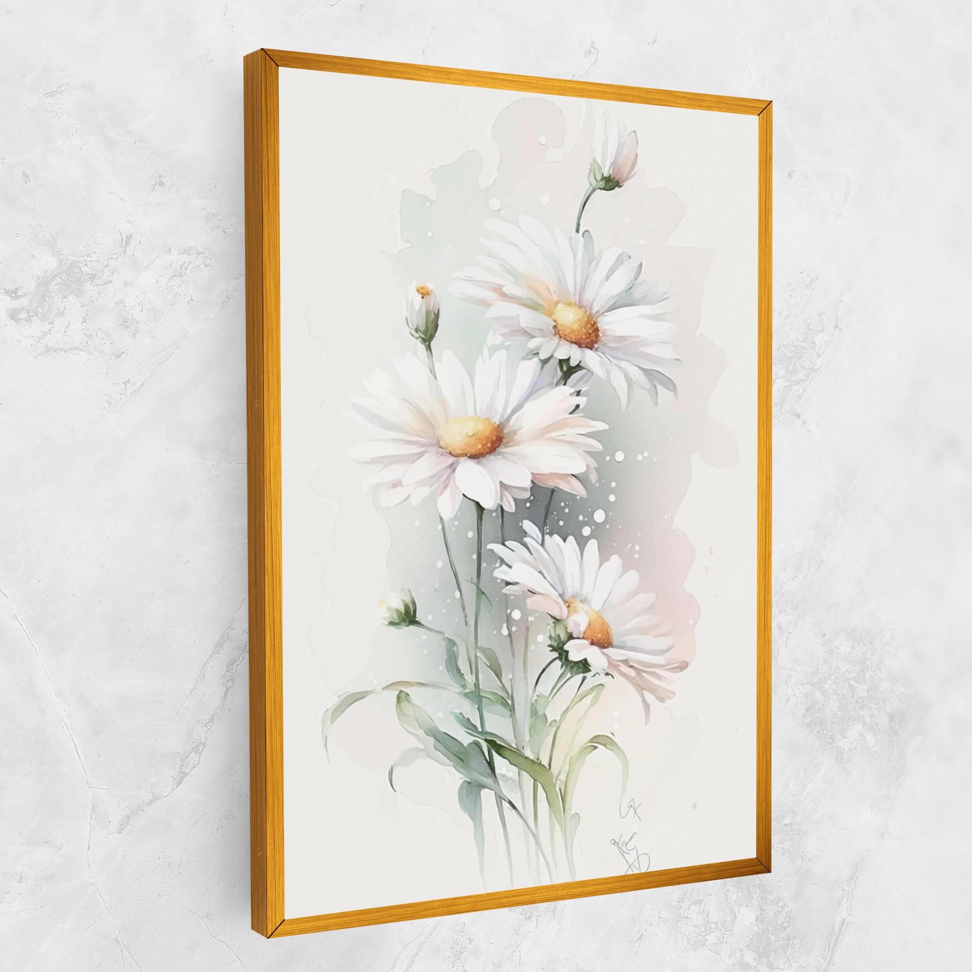 Tablou Canvas Dreamy White Daisy mockup 1