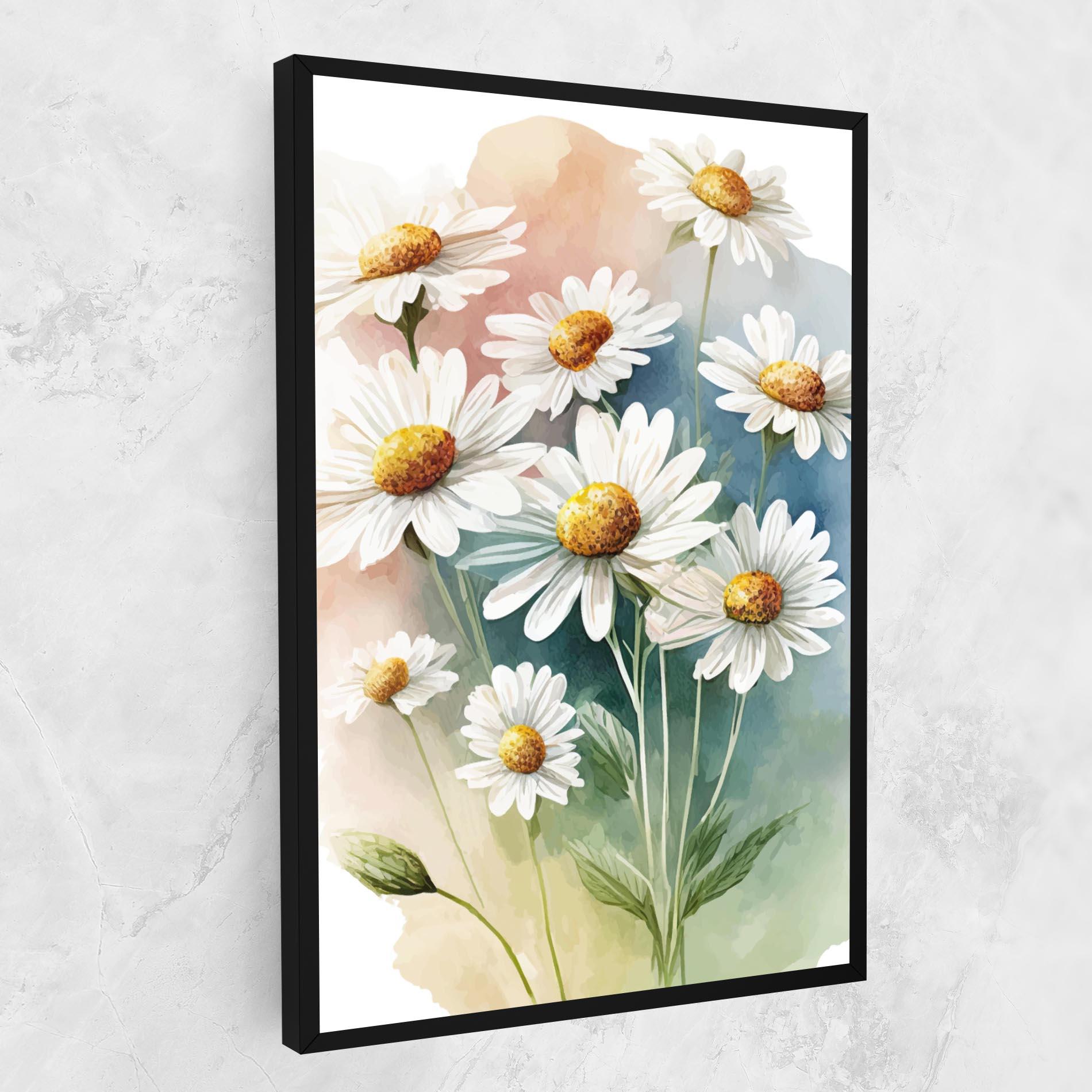 Tablou Canvas White Daisy Art mockup 1