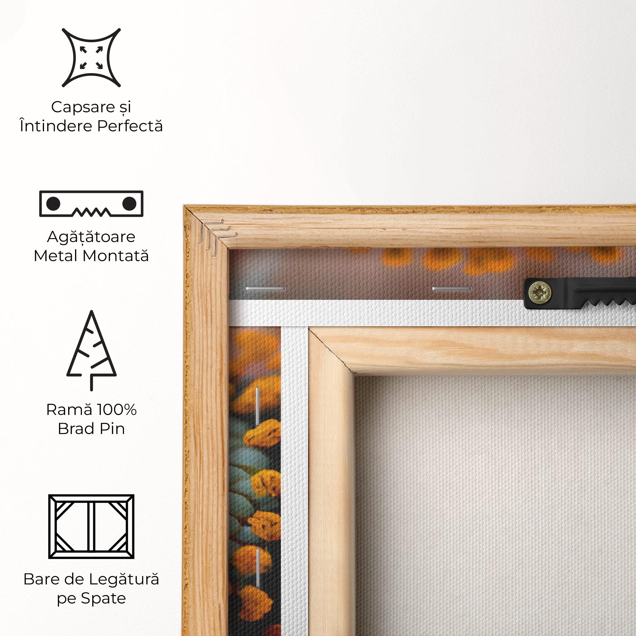 Tablou Canvas Big Blue Daisy mockup 5