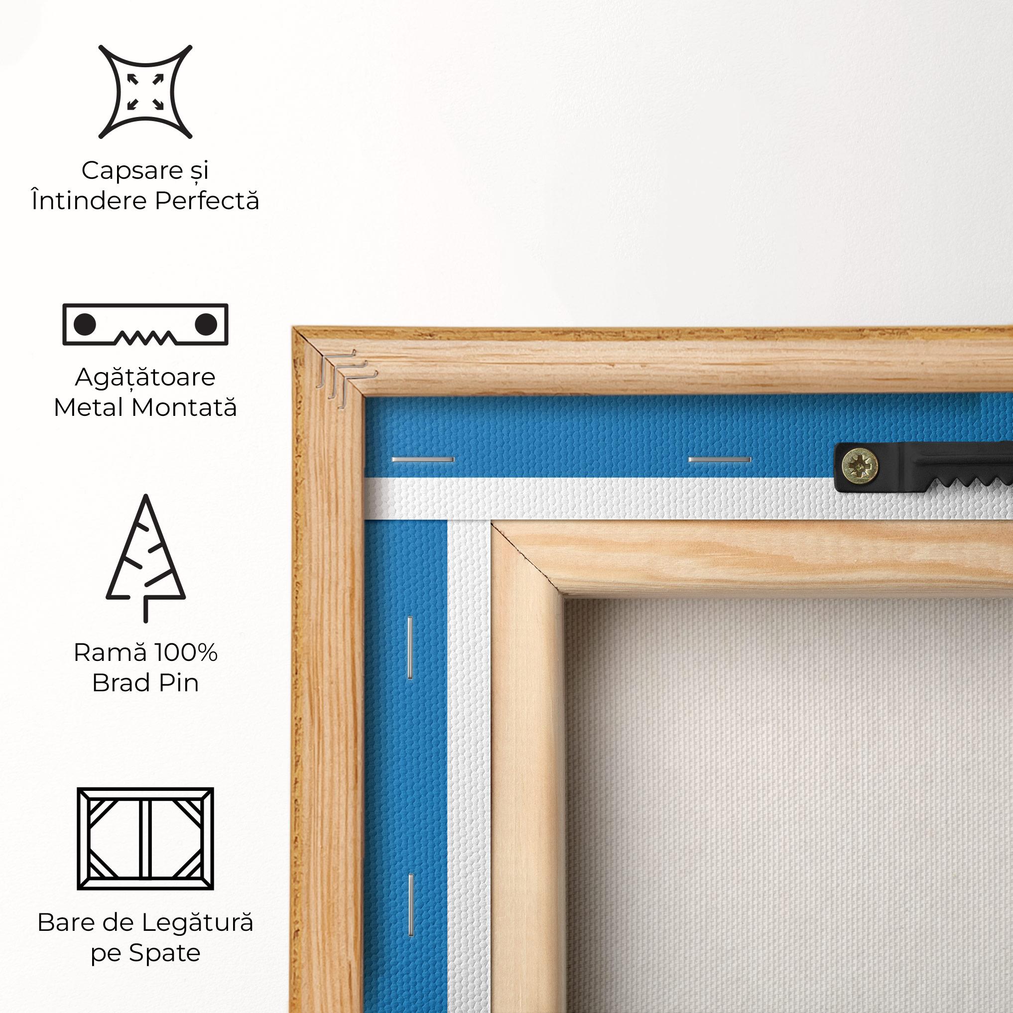 Tablou Canvas Blue Sky Daisy mockup 5