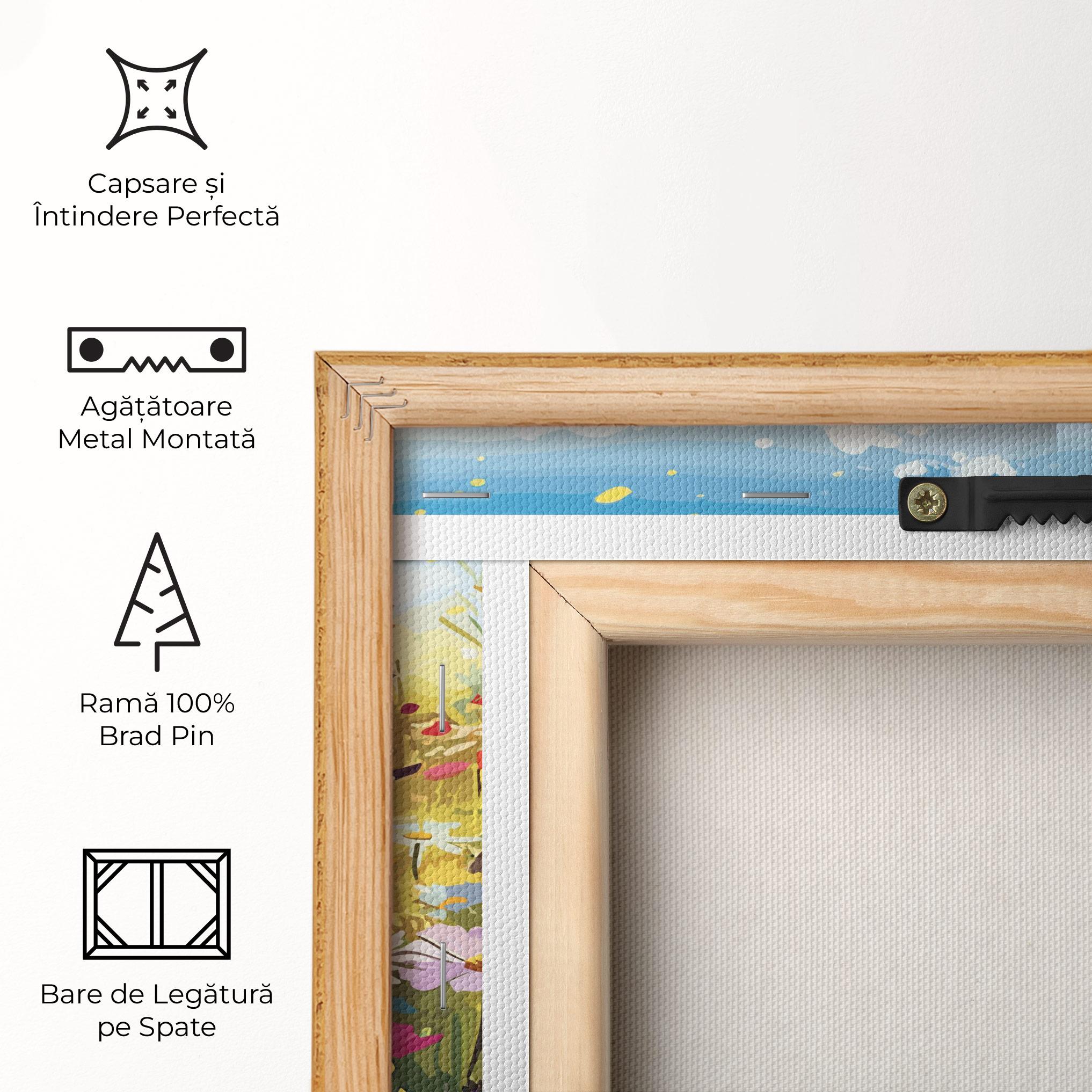 Tablou Canvas Colorful Daisy Mix mockup 5