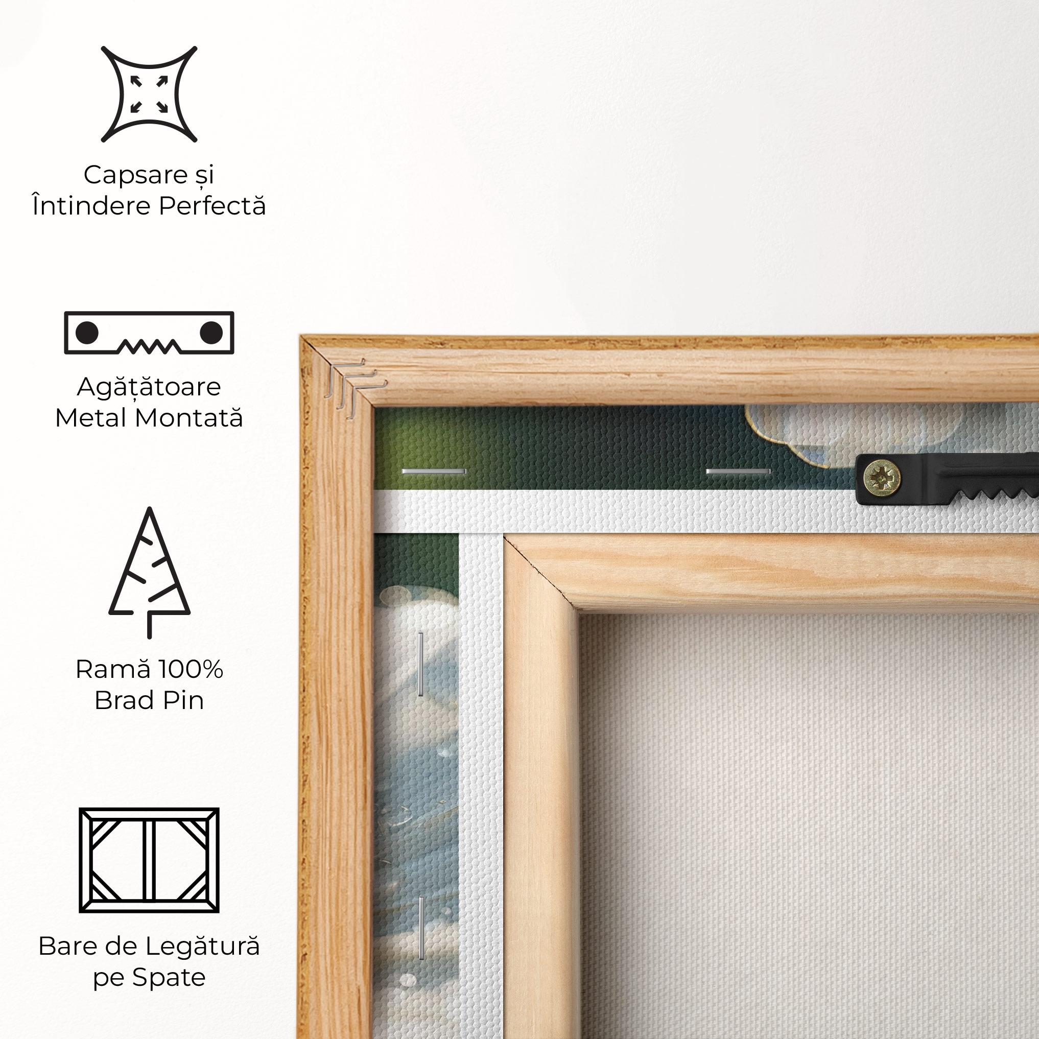 Tablou Canvas Daisy After Rain Close Up mockup 5