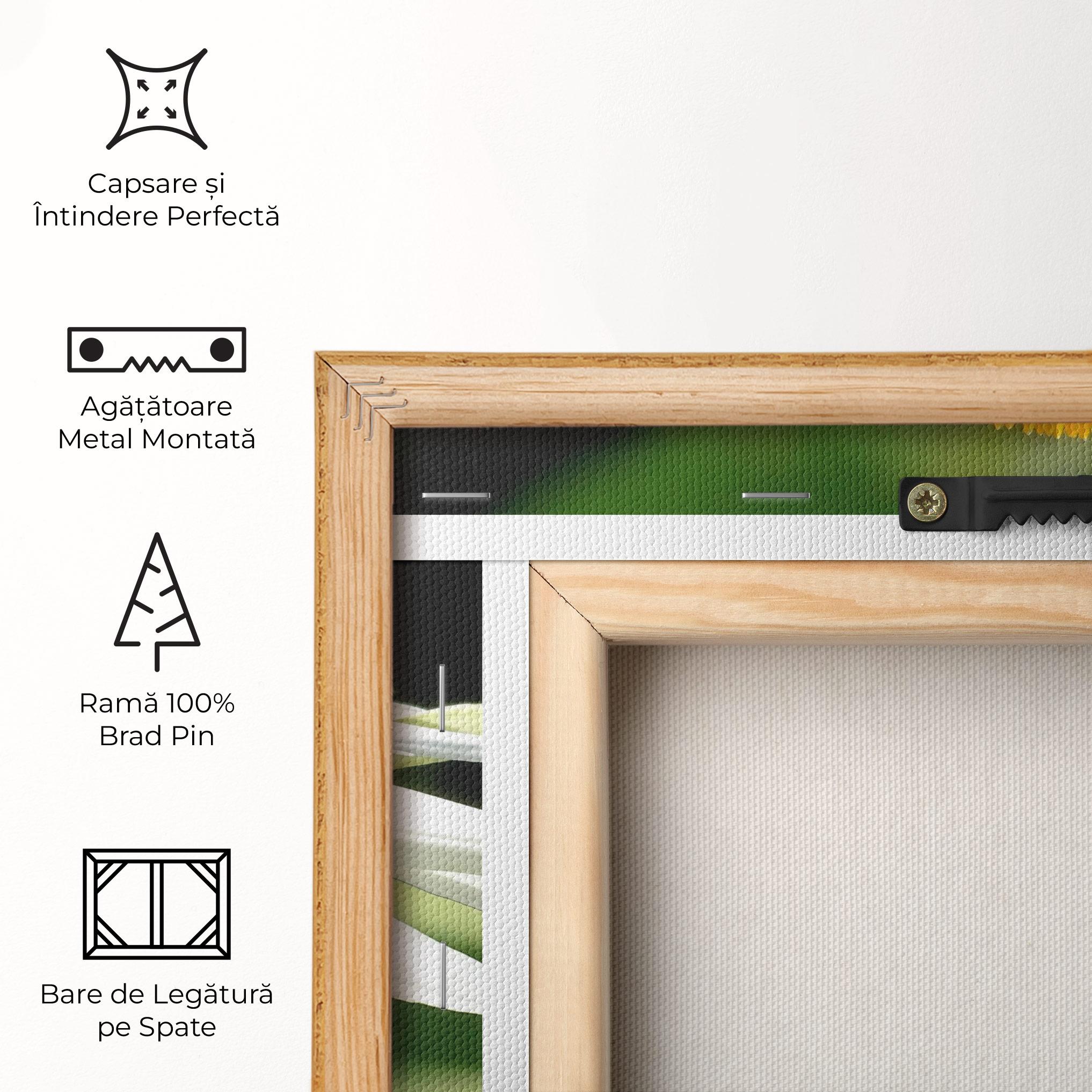 Tablou Canvas Green Daisy mockup 5