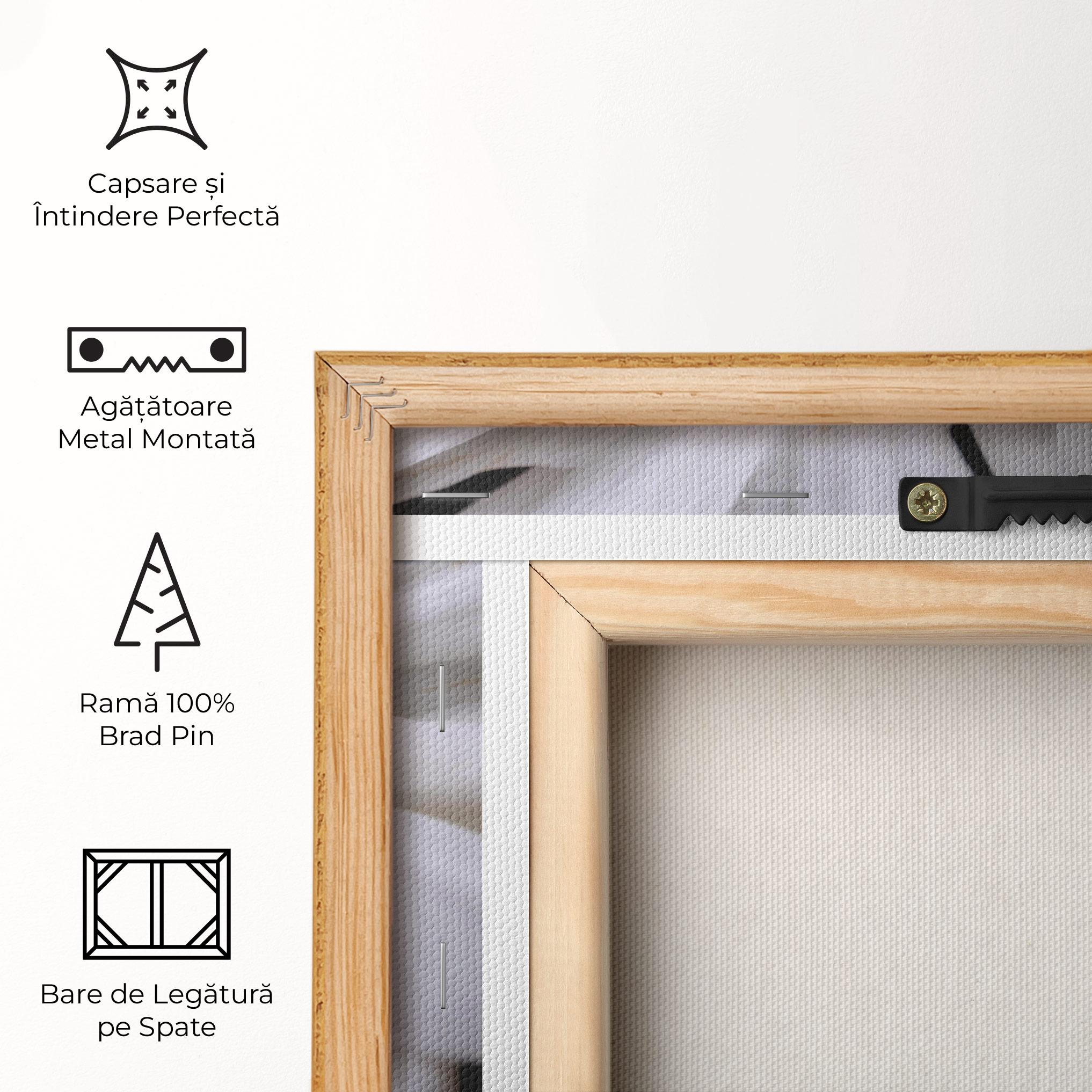 Tablou Canvas Green Middle Daisy mockup 5