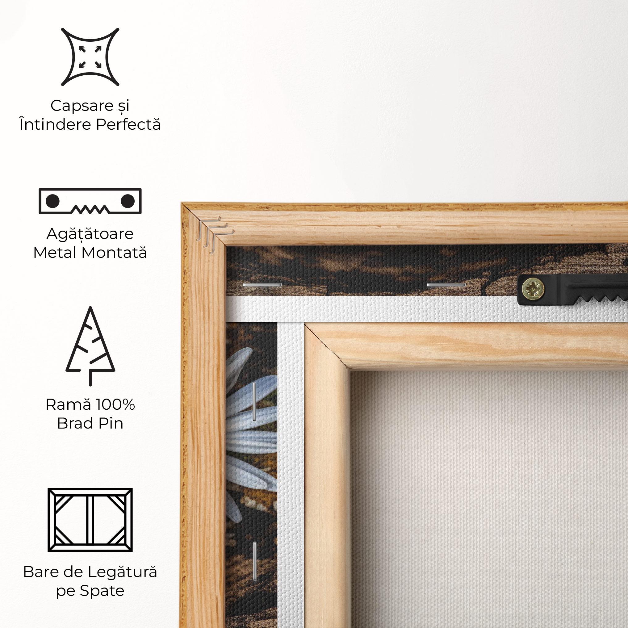 Tablou Canvas Heart Shaped Daisy mockup 5