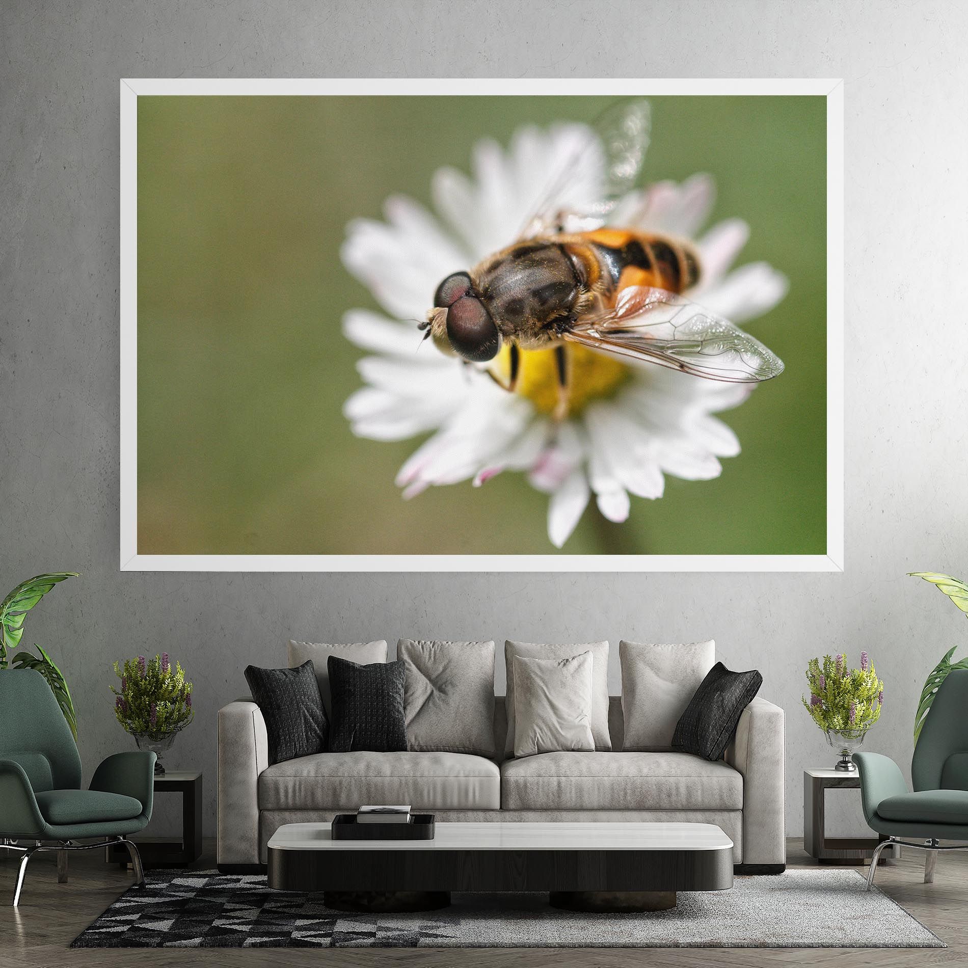 Bee On Small Daisy mockup 7