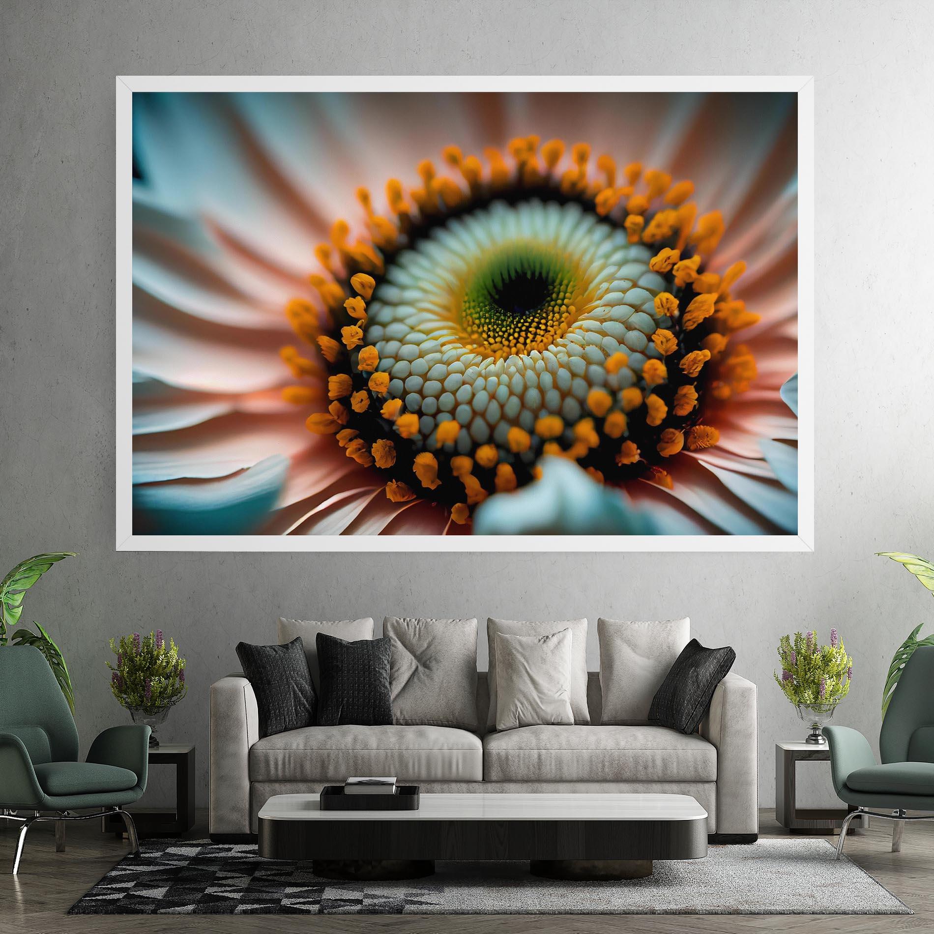 Tablou Canvas Big Blue Daisy mockup 7