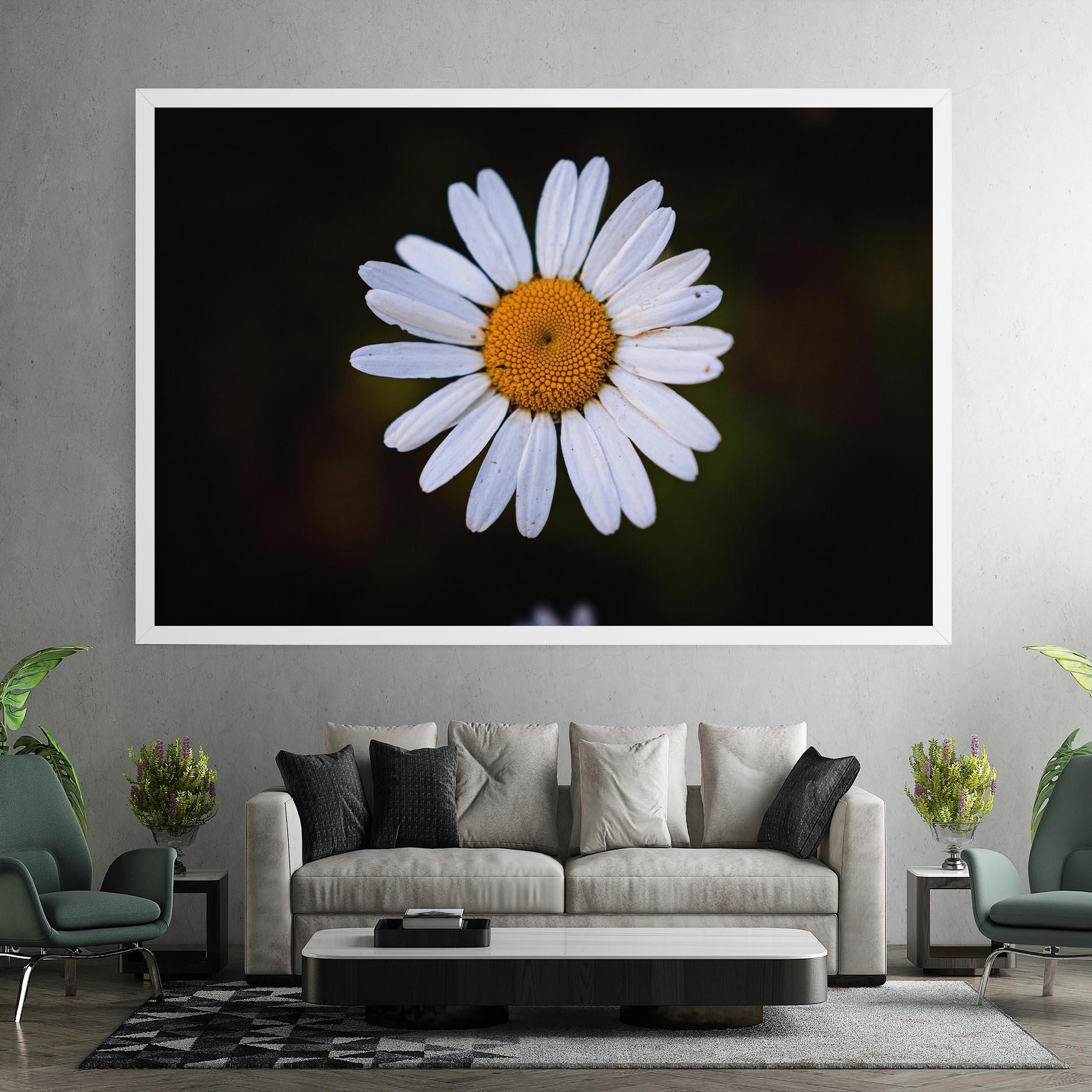 Tablou Canvas Big Yellow Center Daisy mockup 7