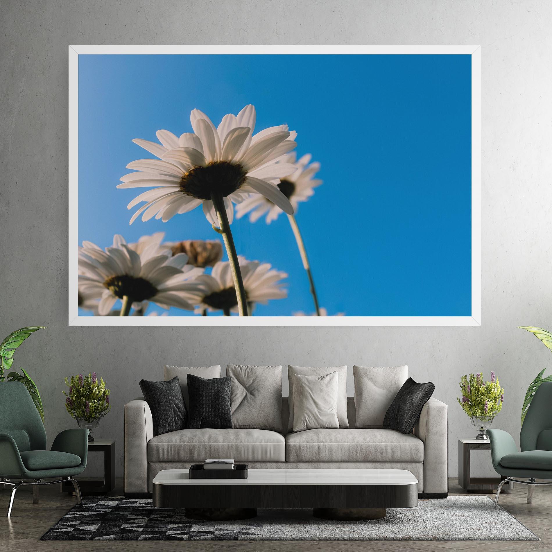 Tablou Canvas Blue Sky Daisy mockup 7