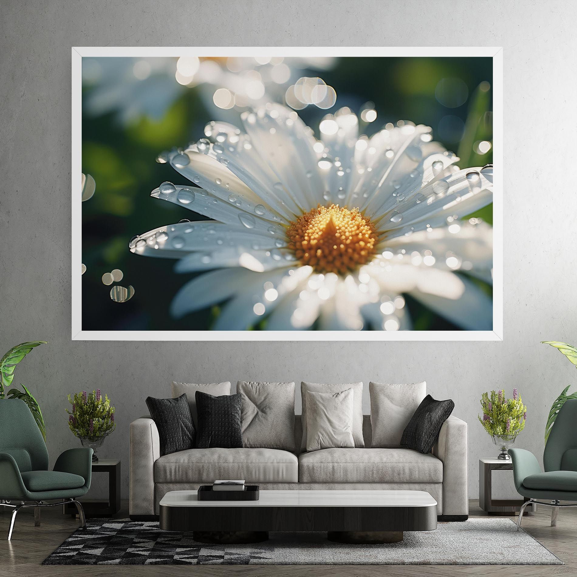 Daisy After Rain Close Up mockup 7