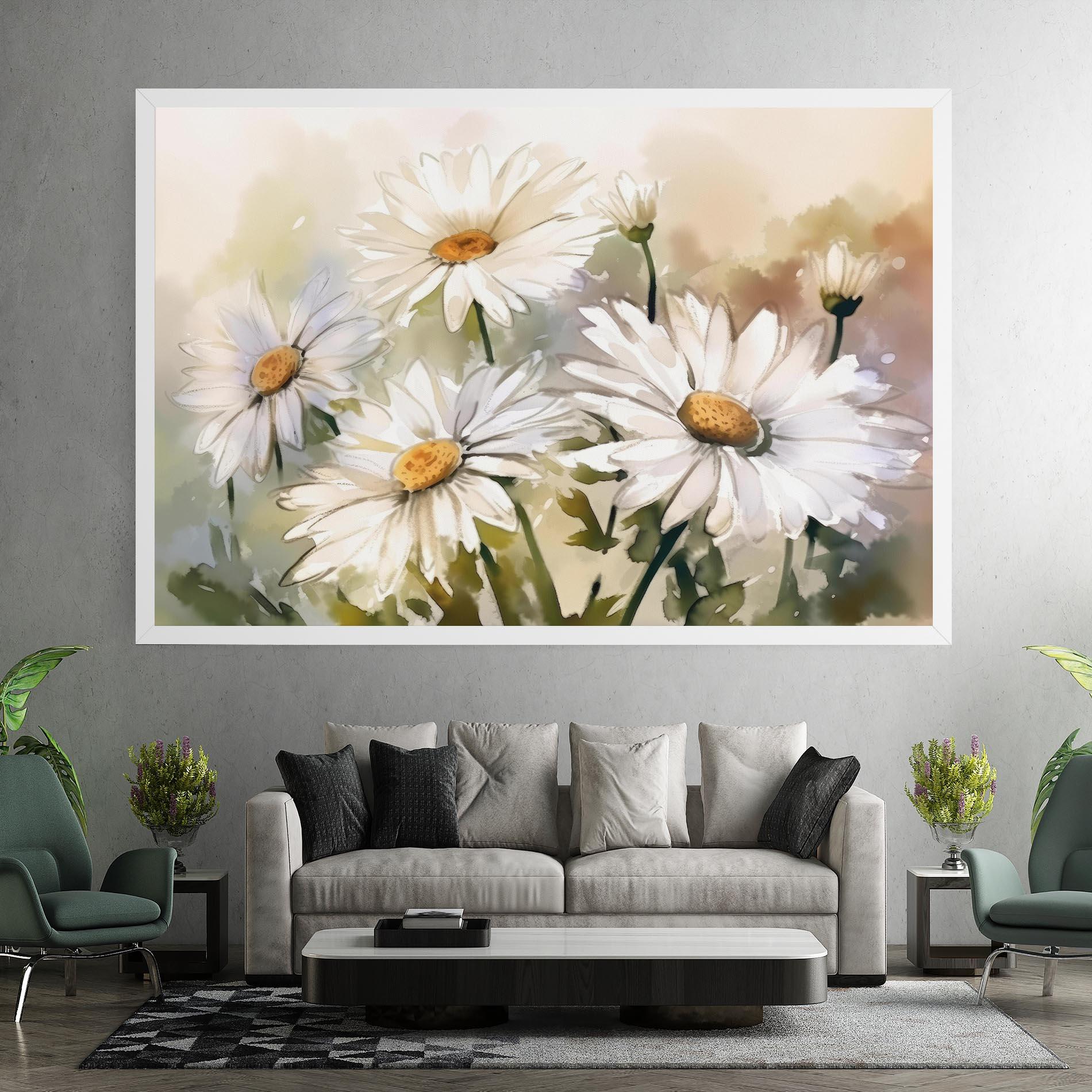 Tablou Canvas Daisy Painting mockup 7