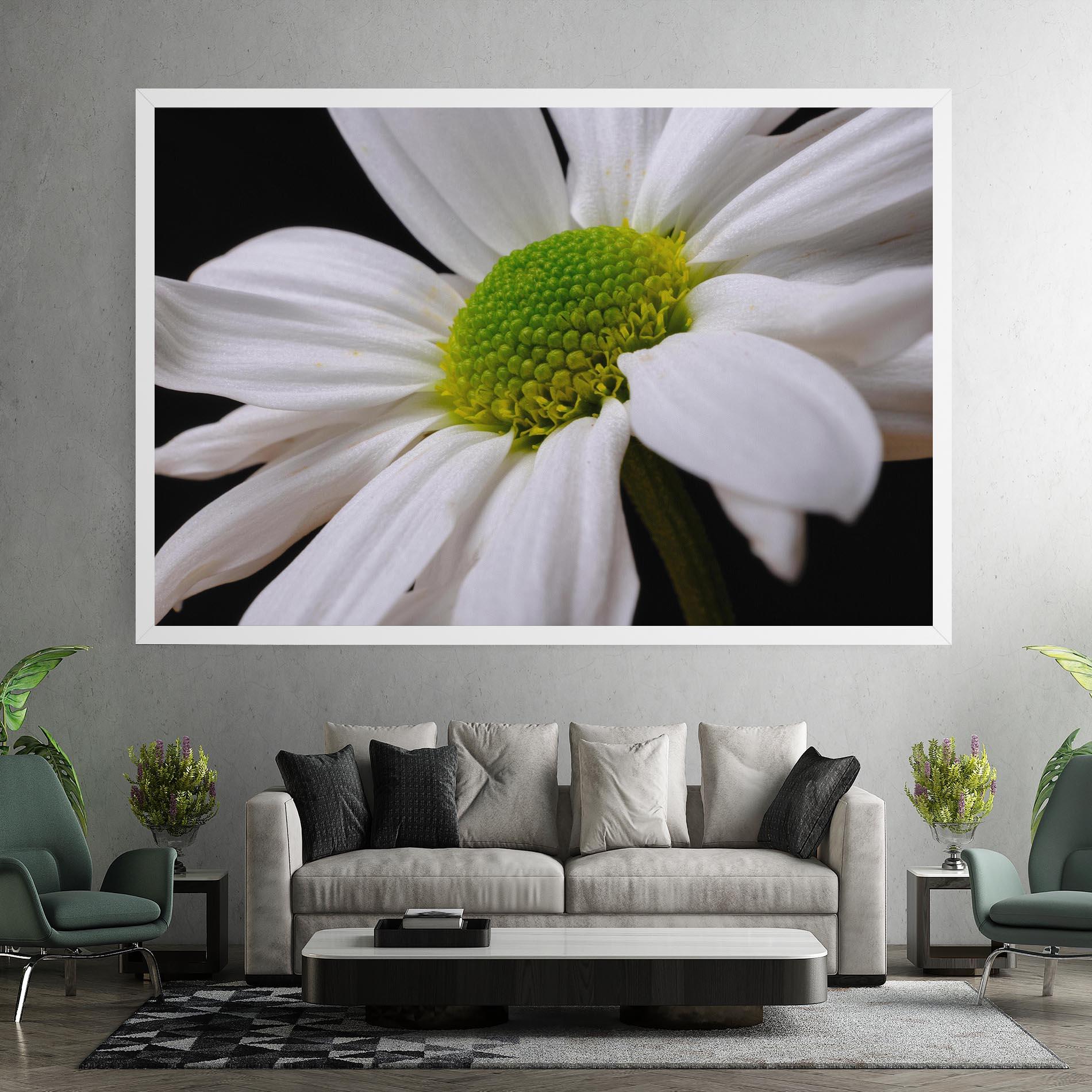Tablou Canvas Green Middle Daisy mockup 7