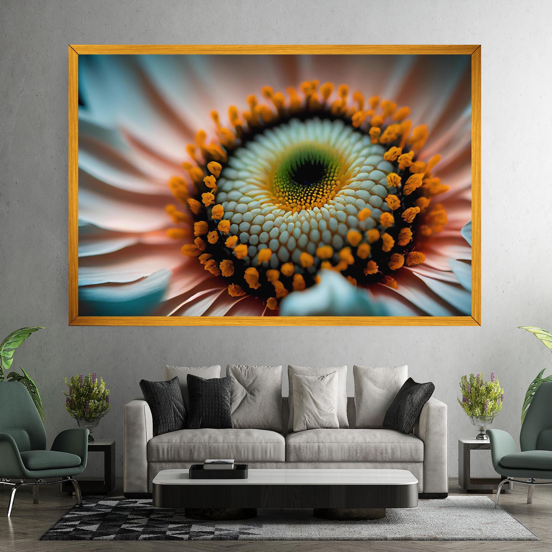 Tablou Canvas Big Blue Daisy mockup 7