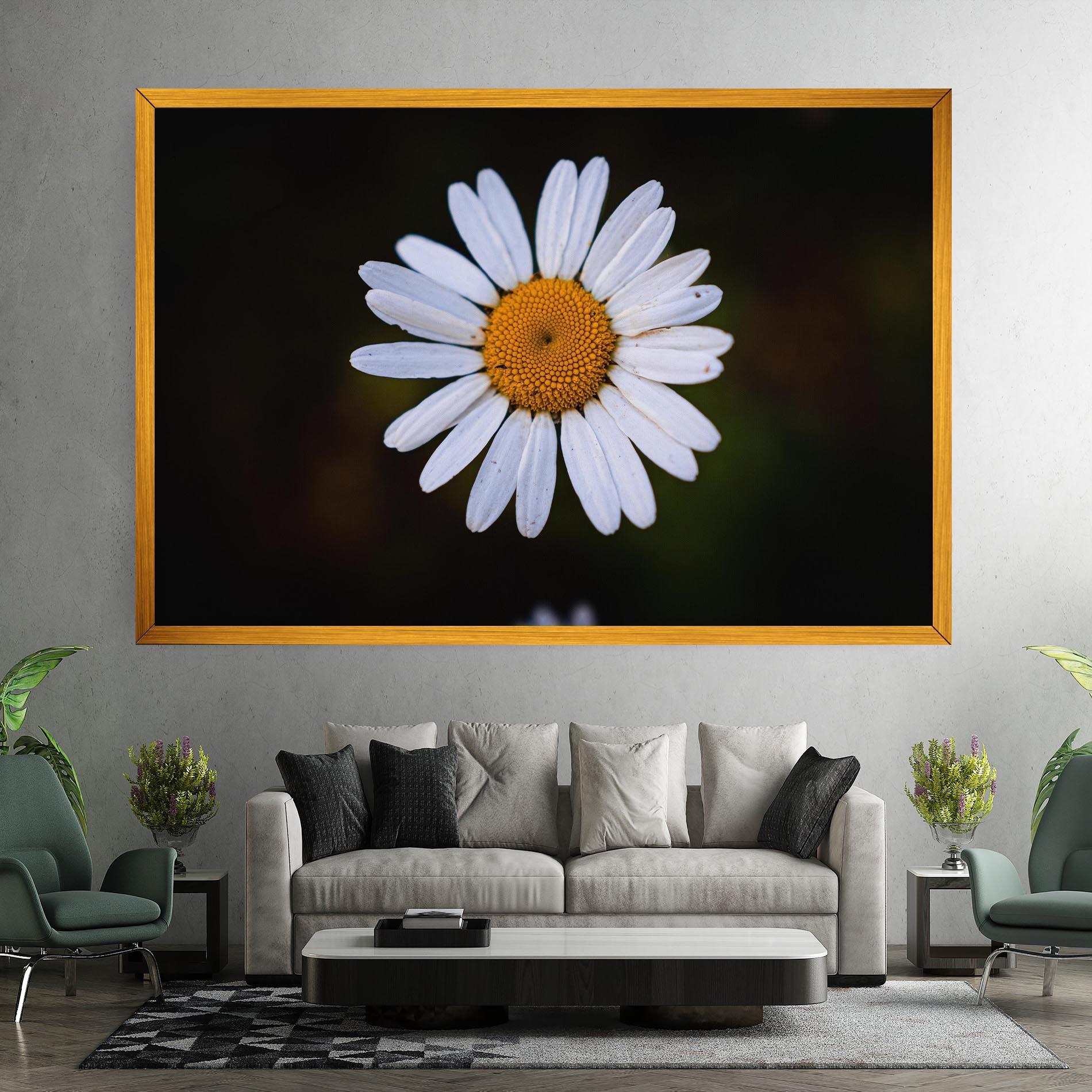 Tablou Canvas Big Yellow Center Daisy mockup 7