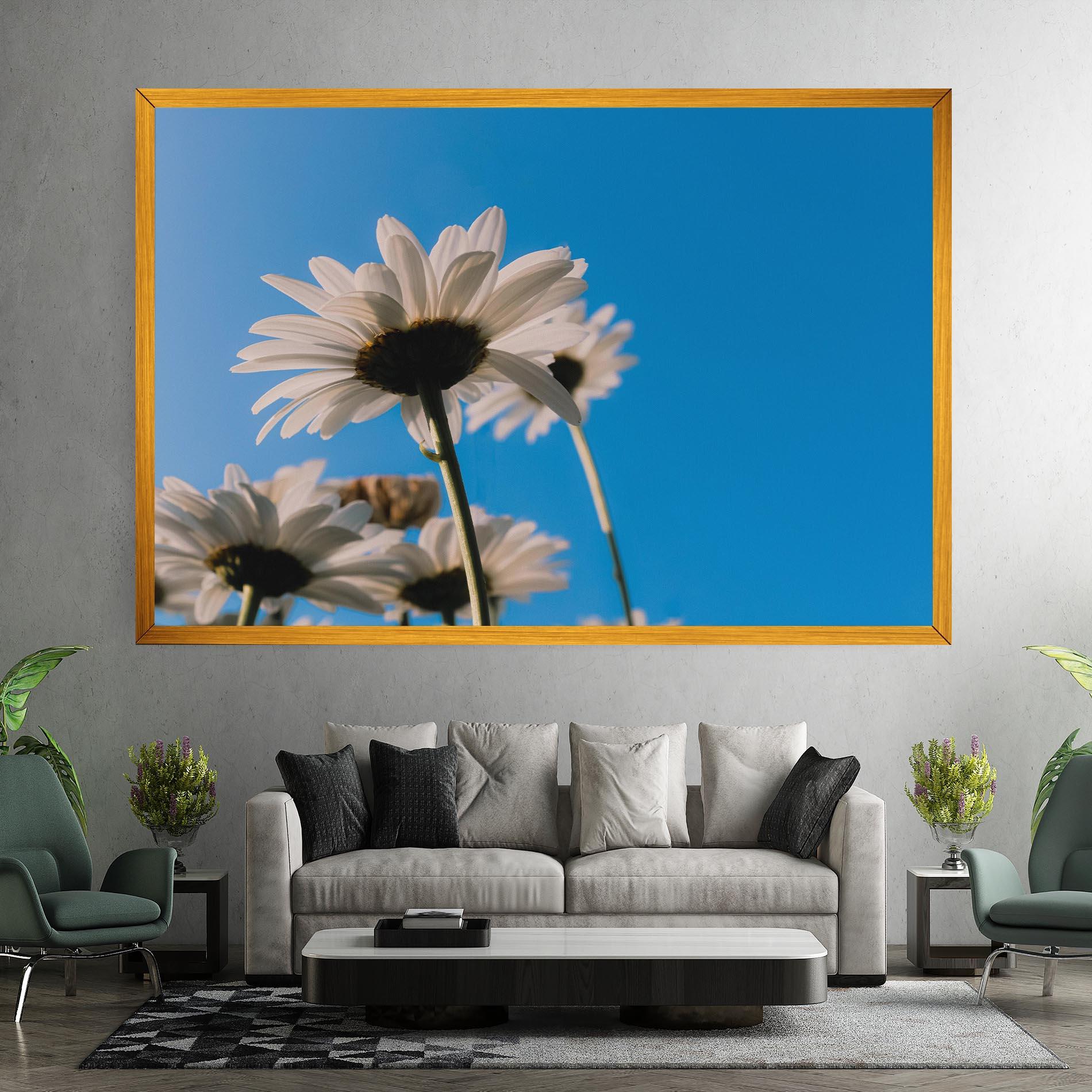 Tablou Canvas Blue Sky Daisy mockup 7