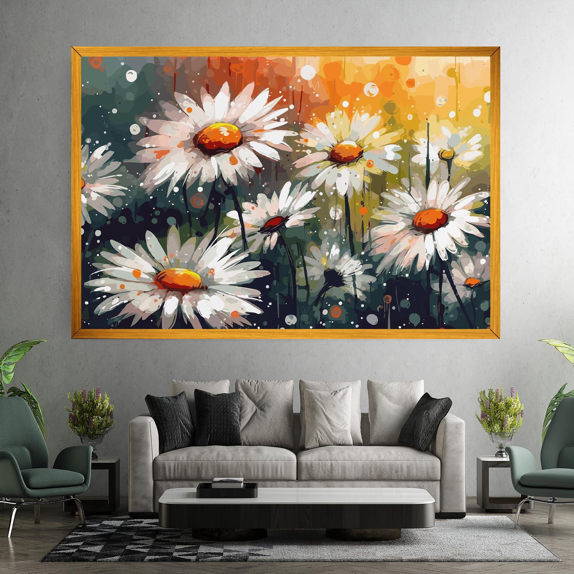 Tablou Canvas Daisy Art mockup 7