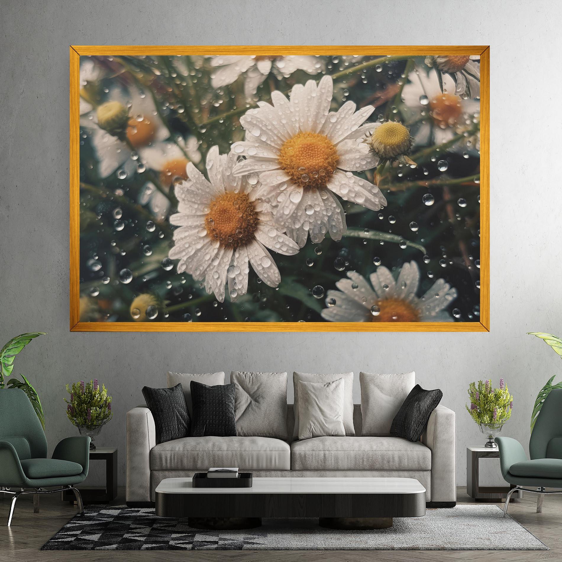 Tablou Canvas Daisy View After Rain mockup 7