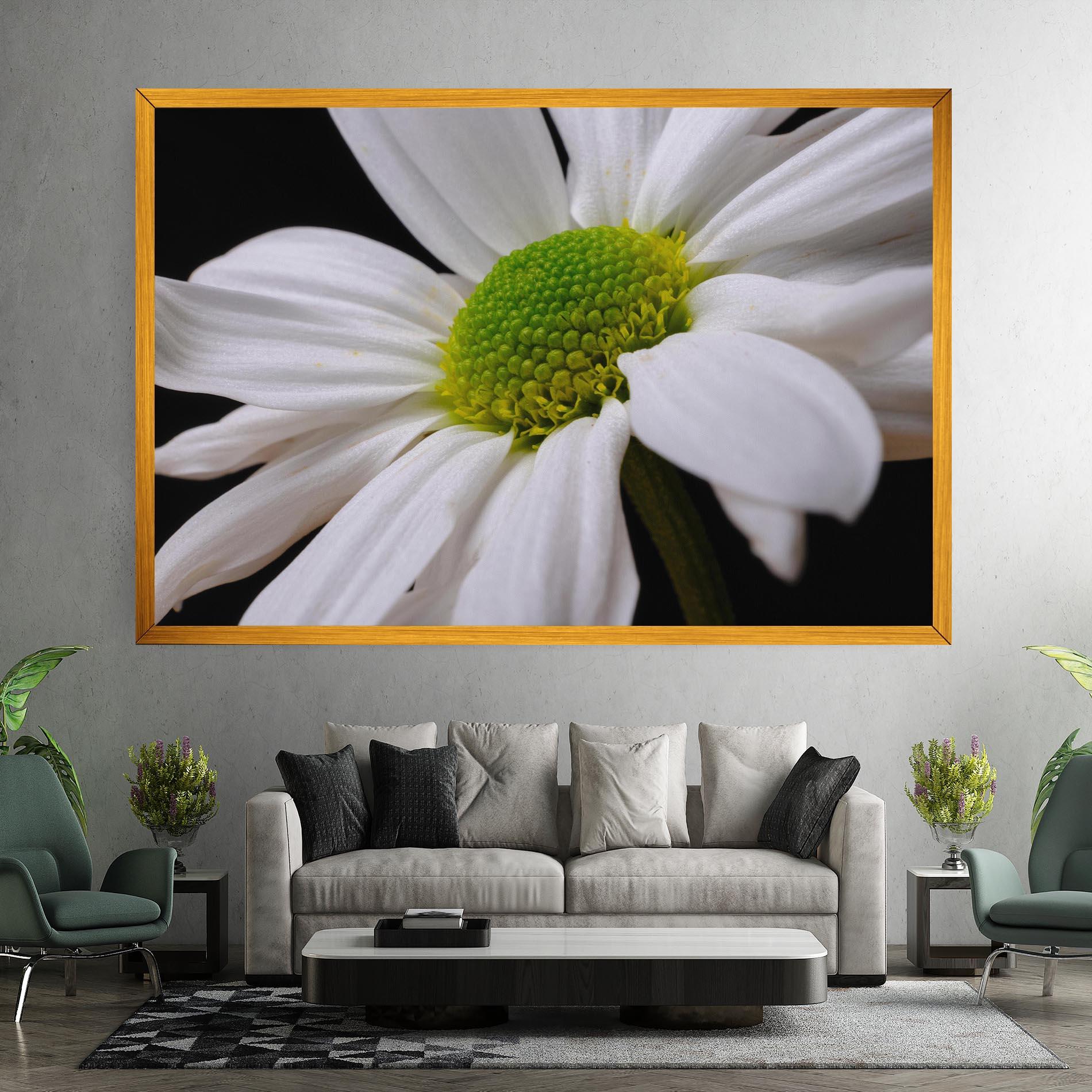 Tablou Canvas Green Middle Daisy mockup 7