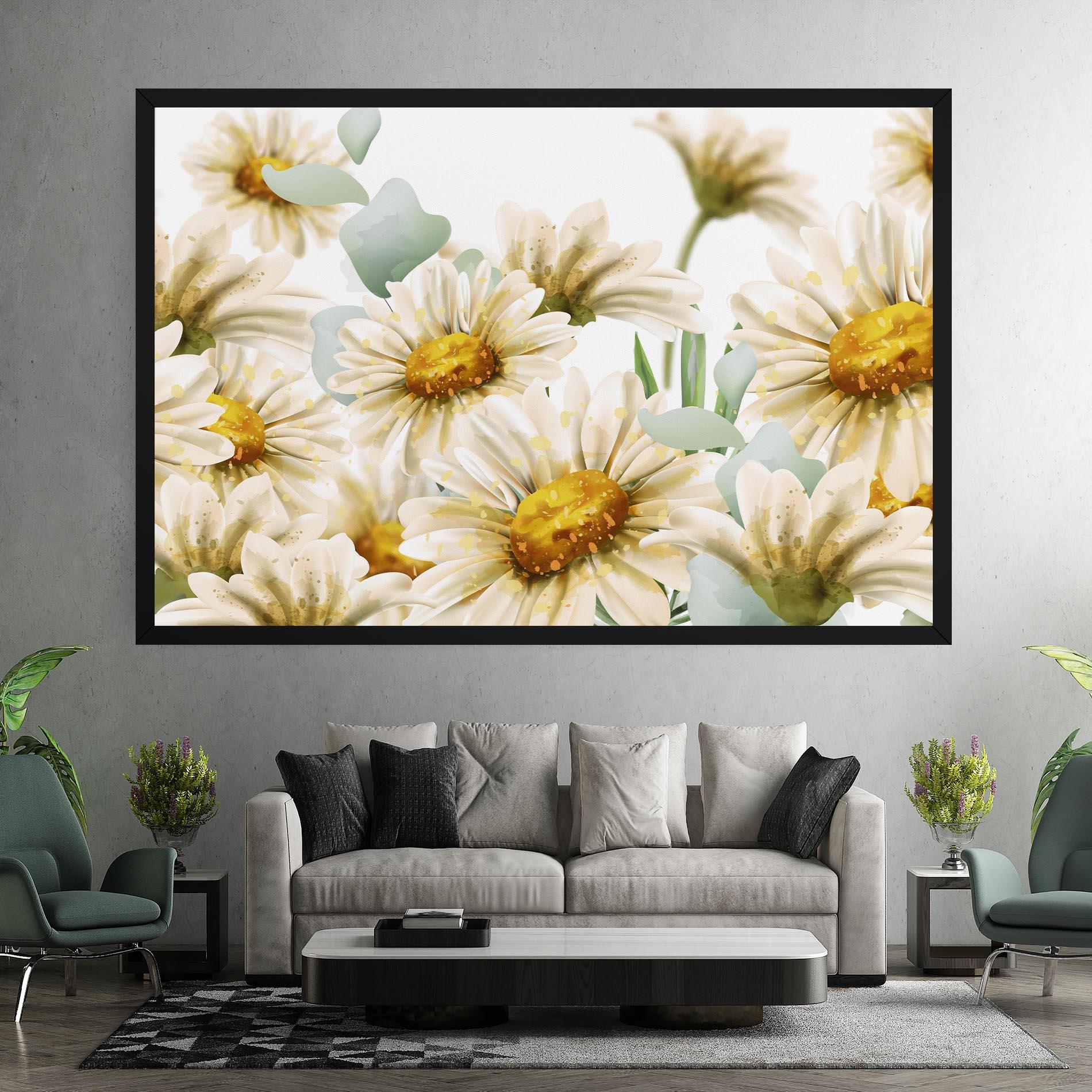 Tablou Canvas Beautiful Daisy Art mockup 7